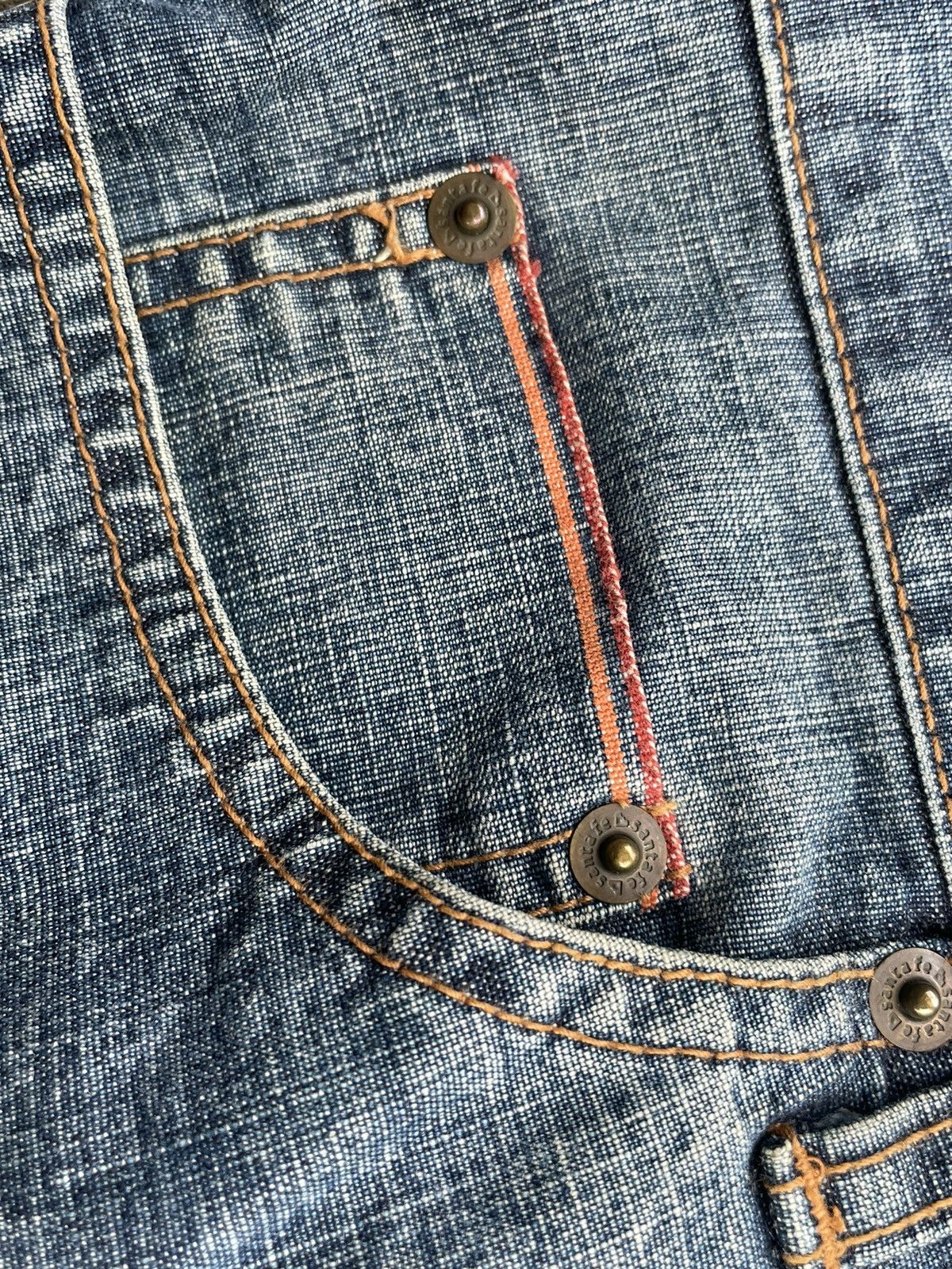 Japanese Brand Vintage Santa Fe Selvedge Denim Size US 34 / EU 50 - 22 Thumbnail