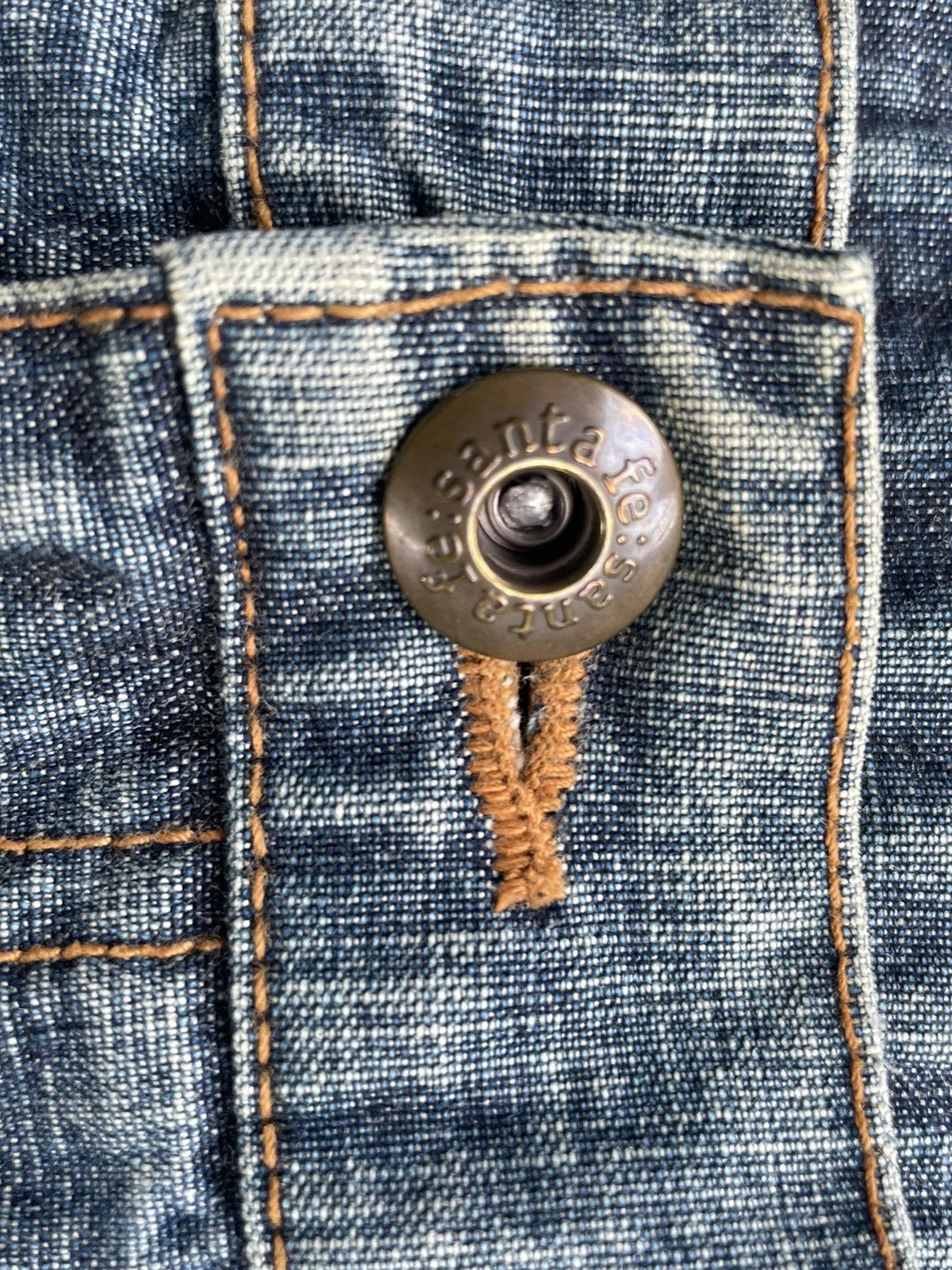 Japanese Brand Vintage Santa Fe Selvedge Denim Size US 34 / EU 50 - 23 Thumbnail