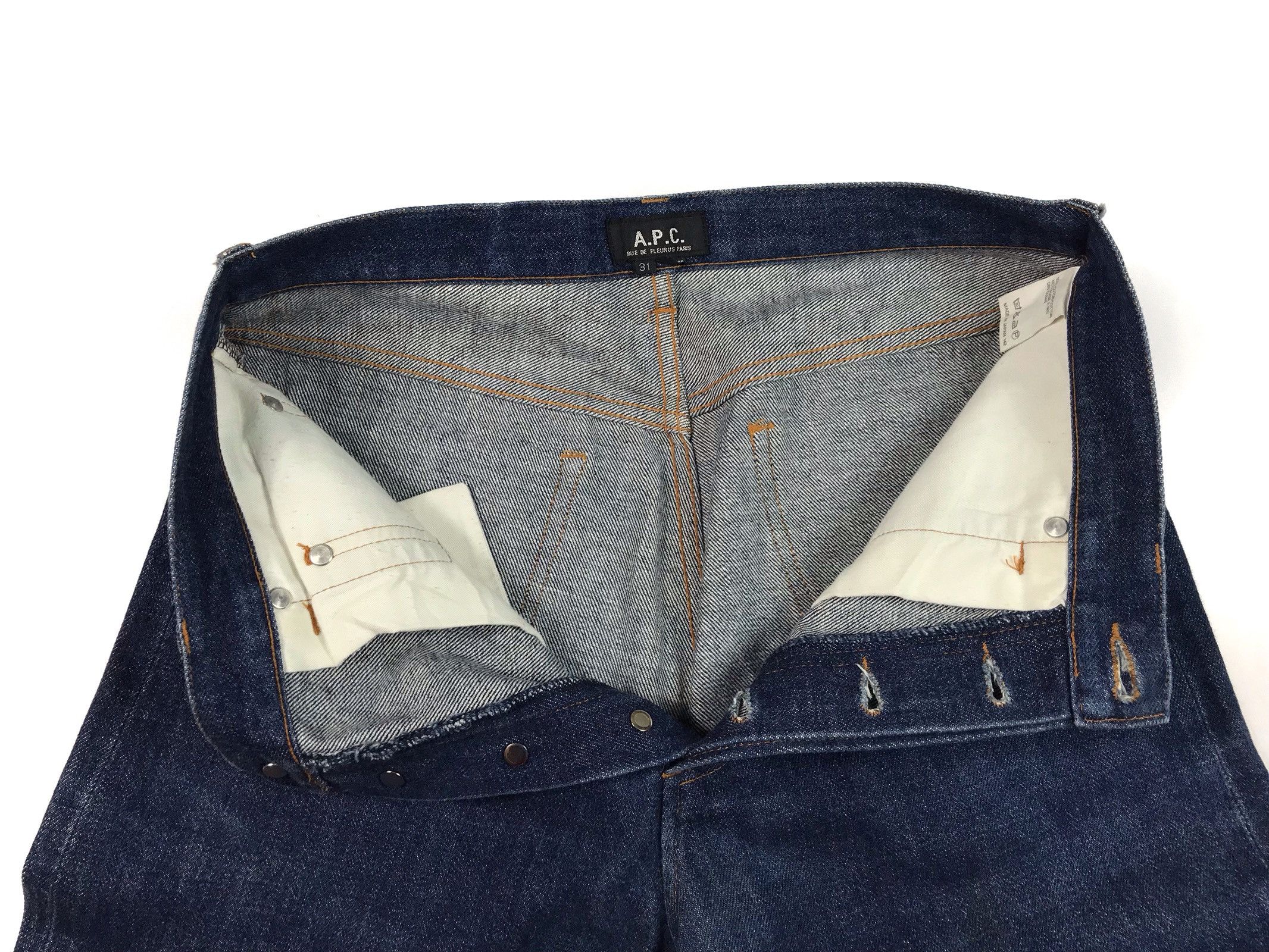 A.P.C. A.P.C Selvedge Mens Blue Denim Standard Jeans Size US 31 - 7 Thumbnail