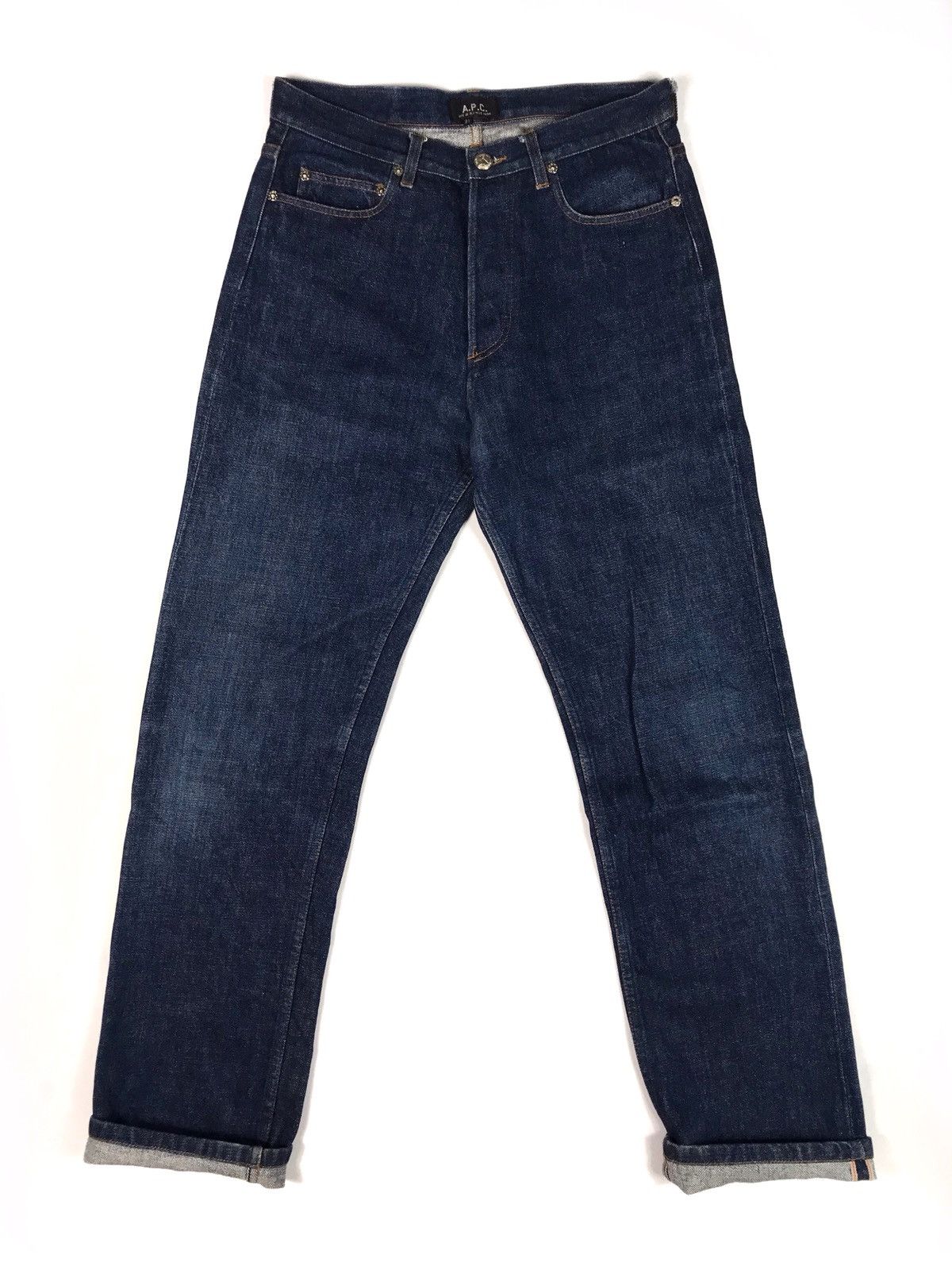 A.P.C. A.P.C Selvedge Mens Blue Denim Standard Jeans Size US 31 - 1 Thumbnail