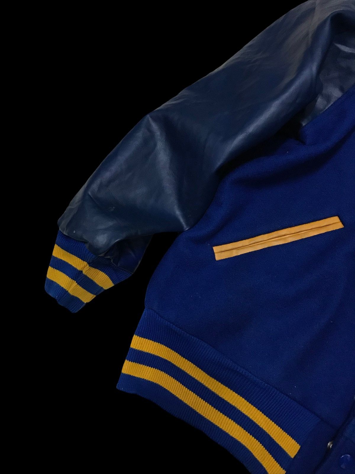 Vintage Vintage O Letterman Baseball Varsity Jacket Blue / G001 Size US L / EU 52-54 / 3 - 5 Thumbnail