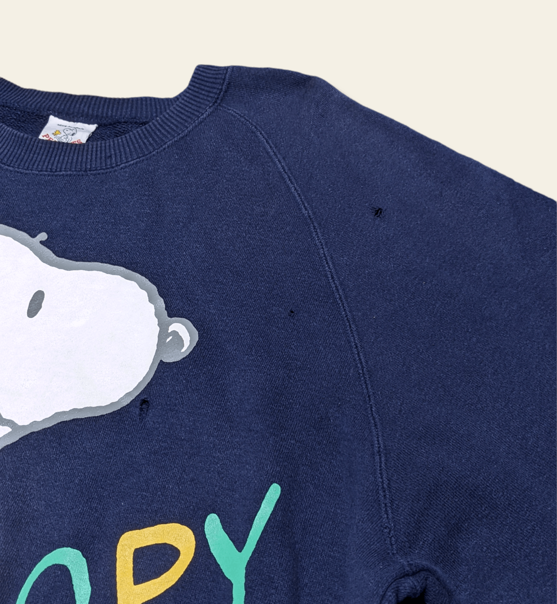 Cartoon Network × Peanuts × Vintage Vintage 80s 90s Snoopy Peanuts Distressed Sweatshirt Size US L / EU 52-54 / 3 - 7 Thumbnail