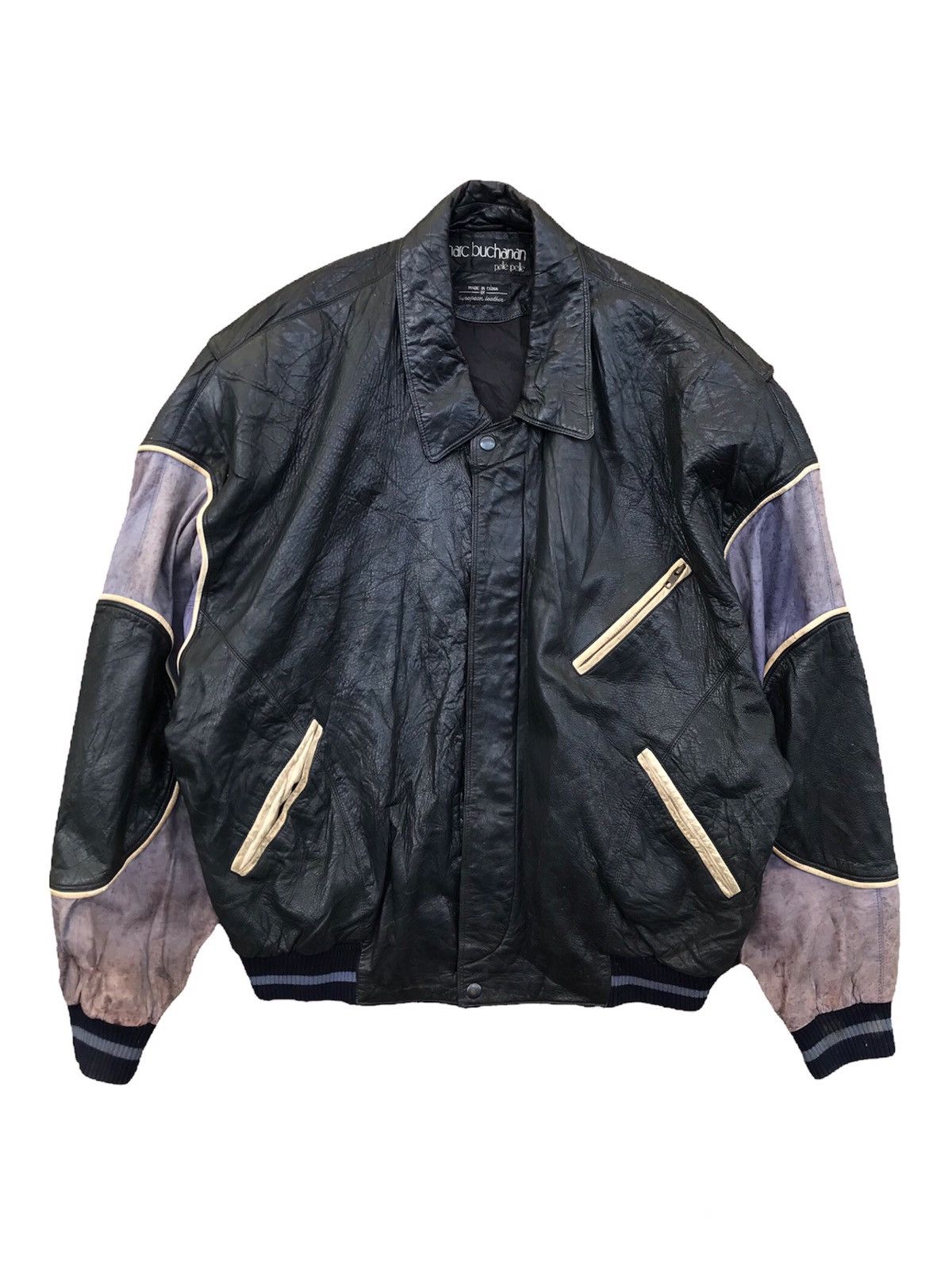 Marc Buchanan × Pelle Pelle × Vintage Rare💥 Pelle Pelle Marc Buchanan Soda Club 1992 Size US XL / EU 56 / 4 - 2 Thumbnail