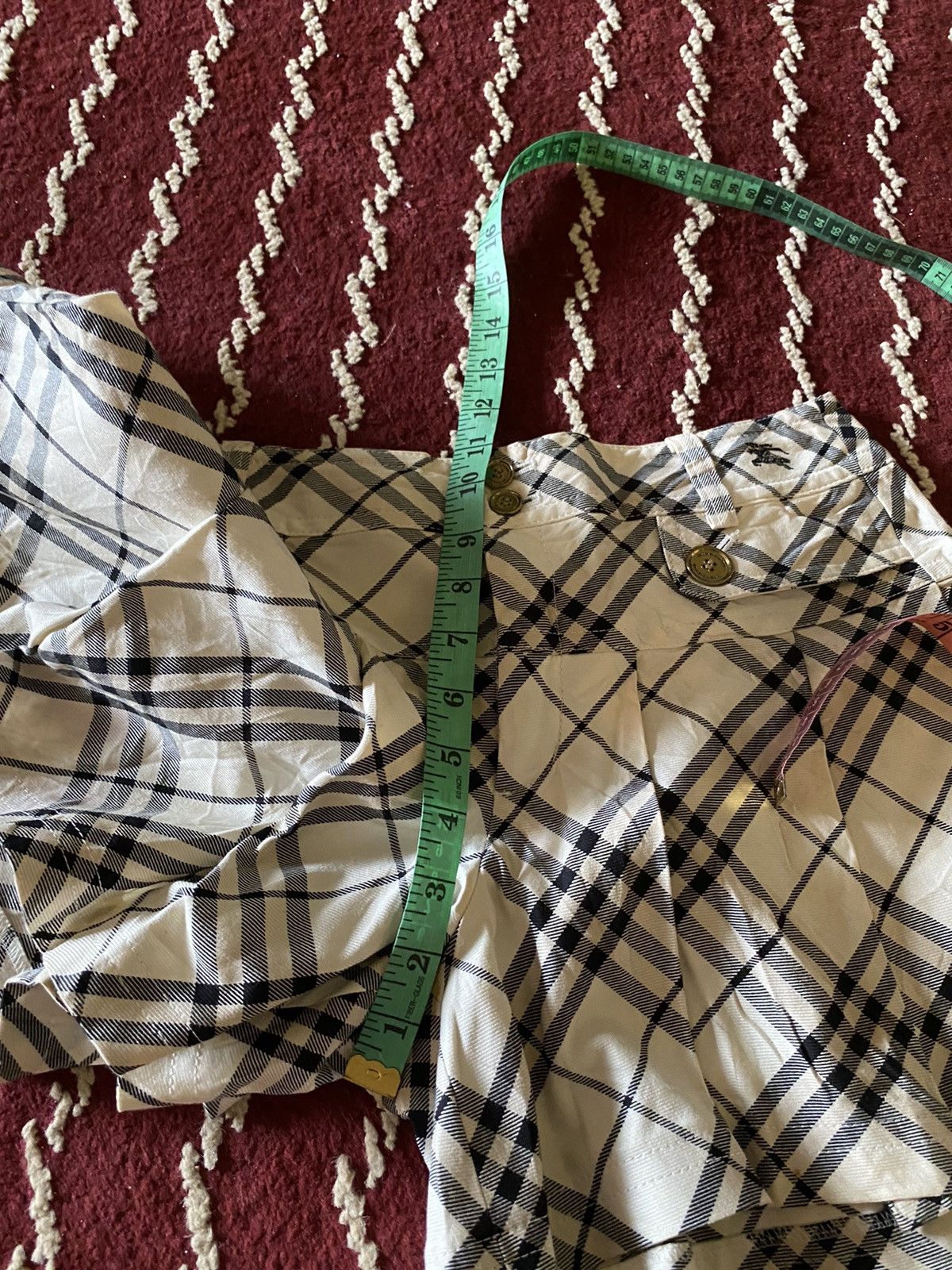 Burberry × Japanese Brand Rare Burberry checkered Short Pants Size US 29 - 8 Thumbnail