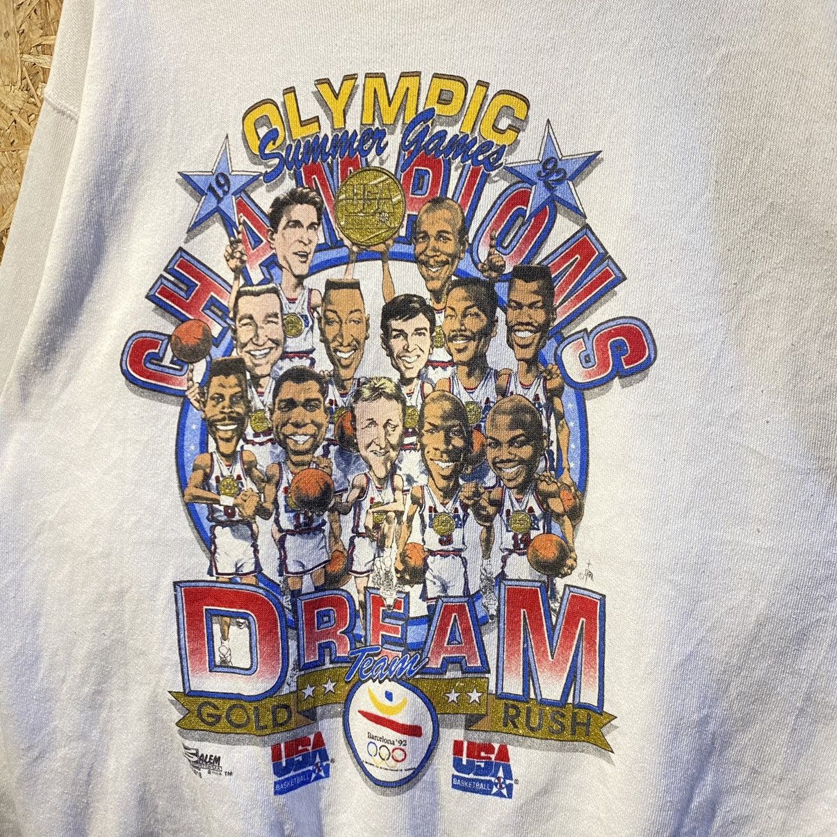 NBA × Salem Sportswear × USA Olympics VINTAGE 92 RARE‼️USA Basketball Dream Team Olympic Barcelona Size US L / EU 52-54 / 3 - 3 Thumbnail