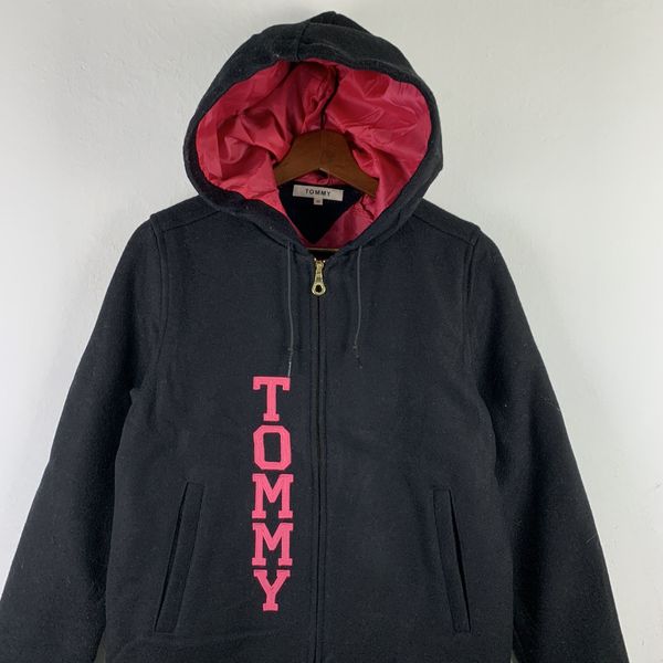 Tommy Hilfiger 🔥NK165🔥TOMMY women balck pink winter jackets