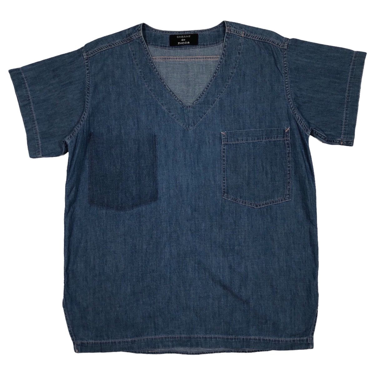 CABANE de ZUCCa Cabane De Zucca Pullover Chambray Size US S / EU 44-46 / 1 - 1 Thumbnail