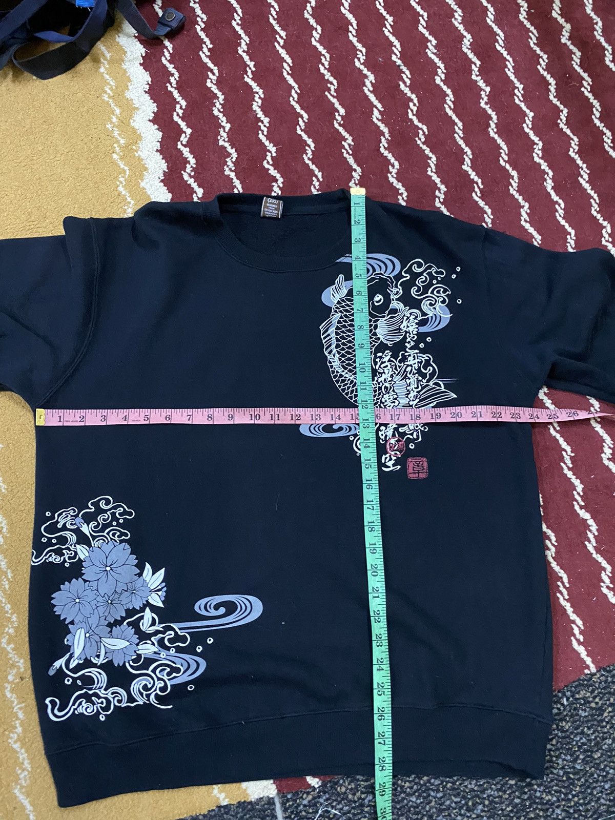 Japanese Brand Rare Karakuri Fish koi Crewneck sweatshirt Size US XL / EU 56 / 4 - 9 Thumbnail