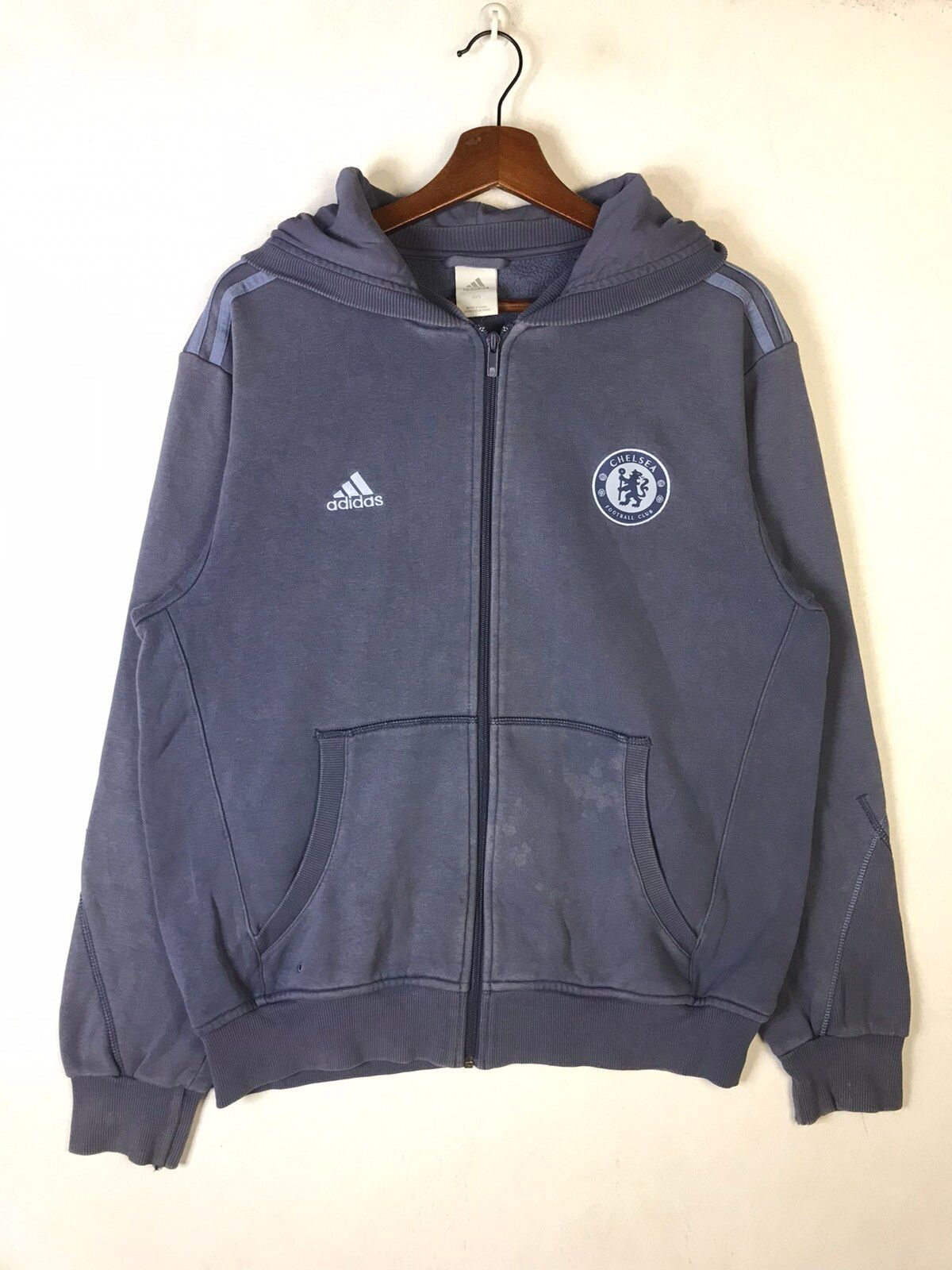 Adidas Adidas x Chelsea FC Zipper Hoodie Sweater Size US M / EU 48-50 / 2 - 2 Preview