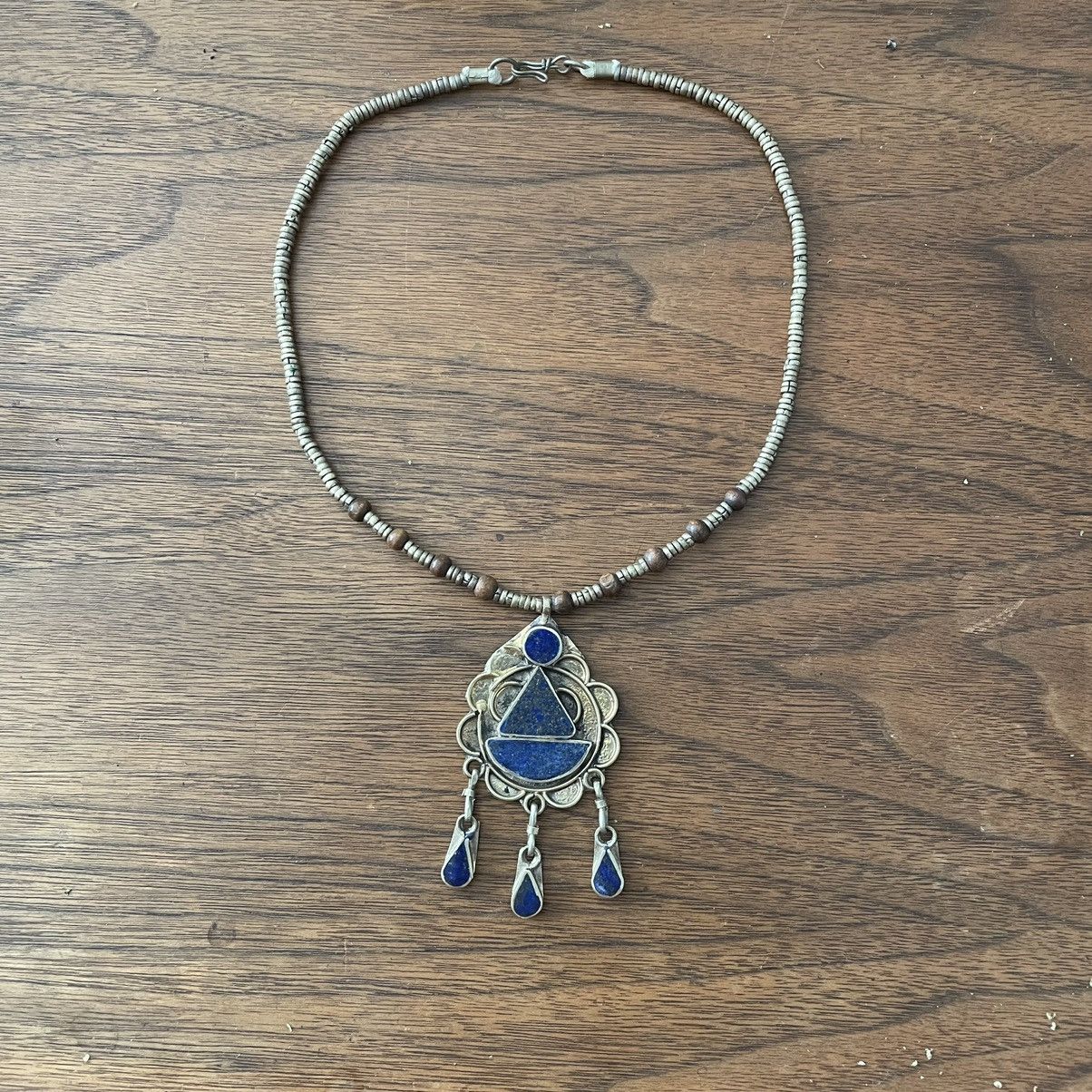 Handmade × Vintage Handmade Lapis Lazuli Necklace Size ONE SIZE - 3 Thumbnail