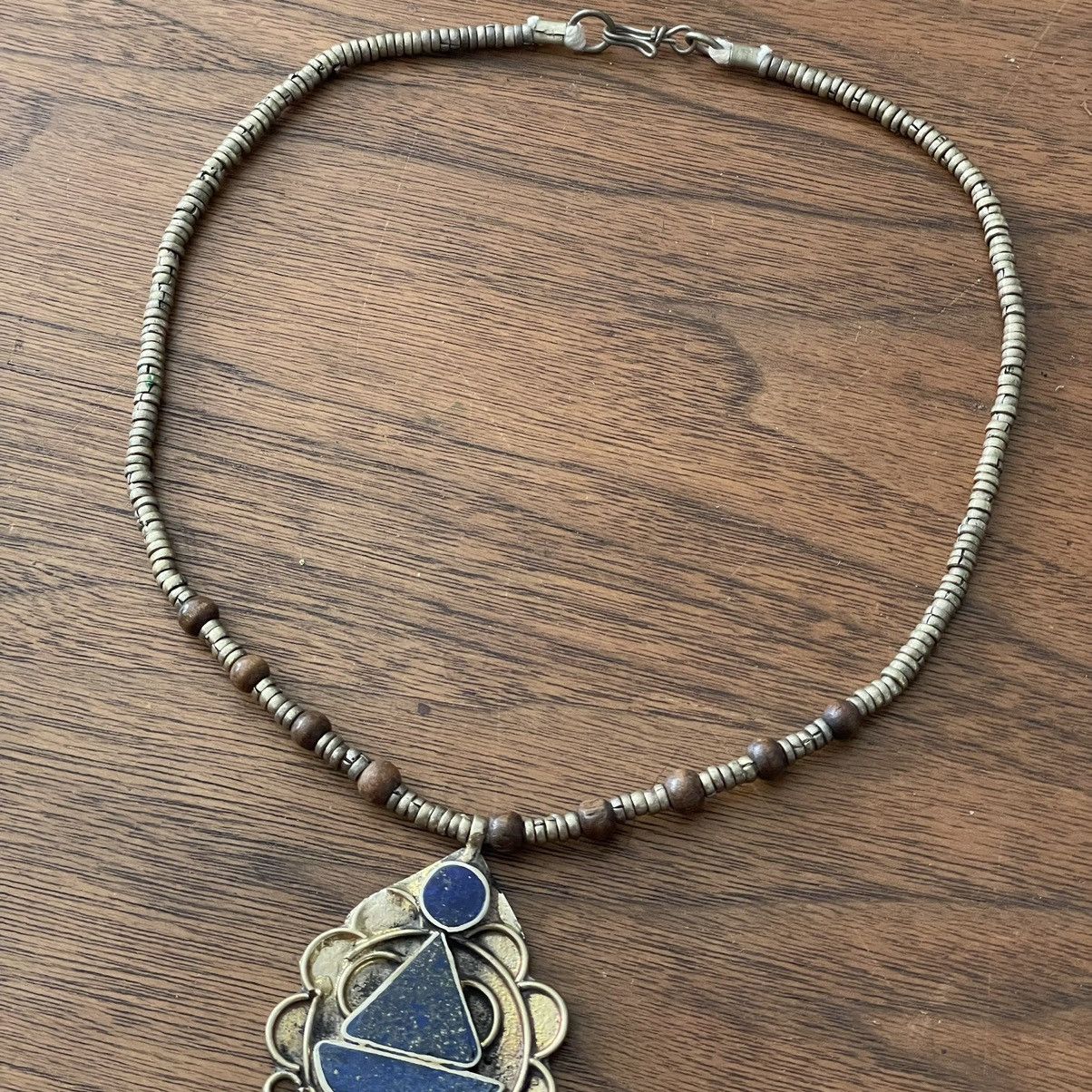 Handmade × Vintage Handmade Lapis Lazuli Necklace Size ONE SIZE - 6 Thumbnail
