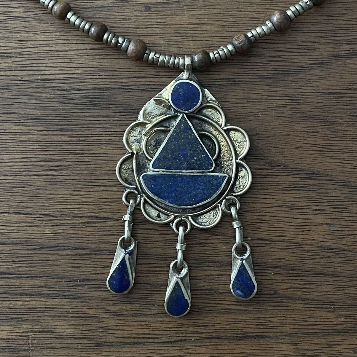 Handmade × Vintage Handmade Lapis Lazuli Necklace Size ONE SIZE - 4 Thumbnail