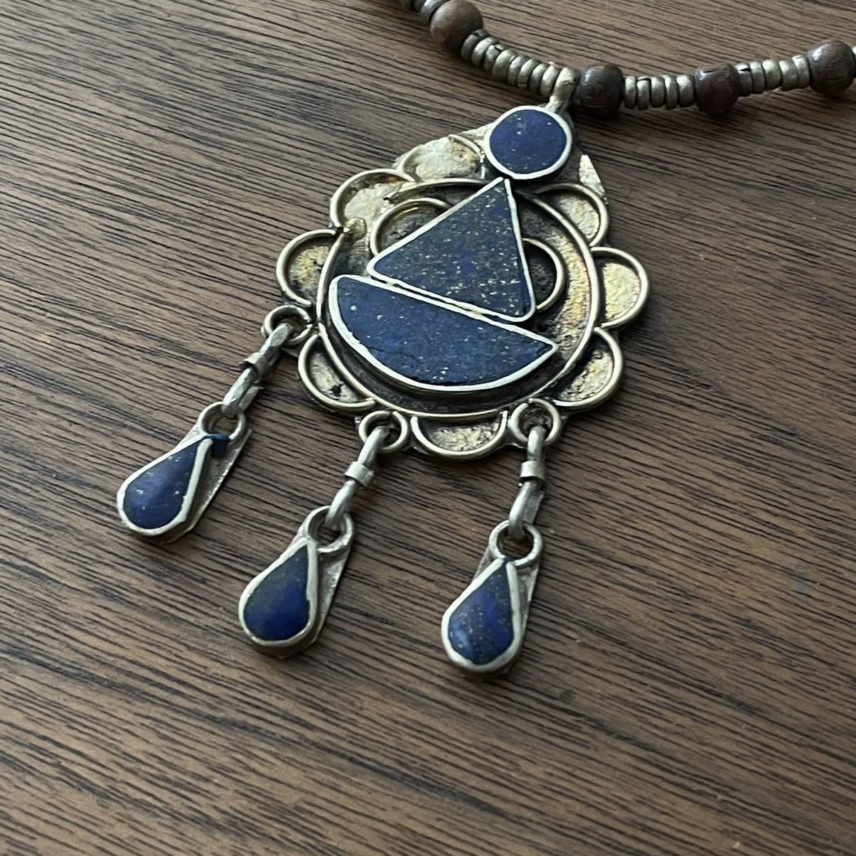 Handmade × Vintage Handmade Lapis Lazuli Necklace Size ONE SIZE - 5 Thumbnail