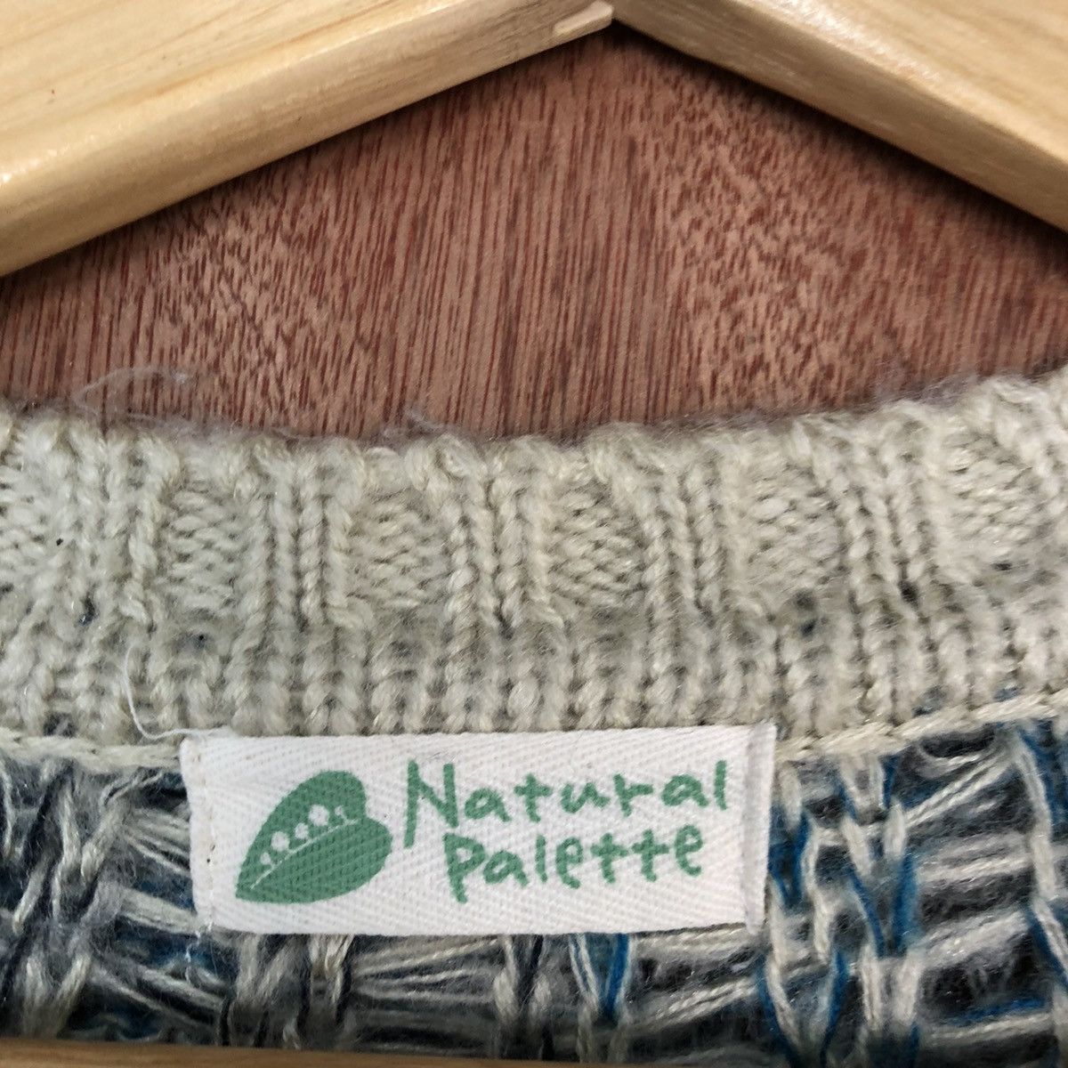 Homespun Knitwear Natural Palette crochet mohair checkered Knitwear #H367 Size US M / EU 48-50 / 2 - 10 Thumbnail