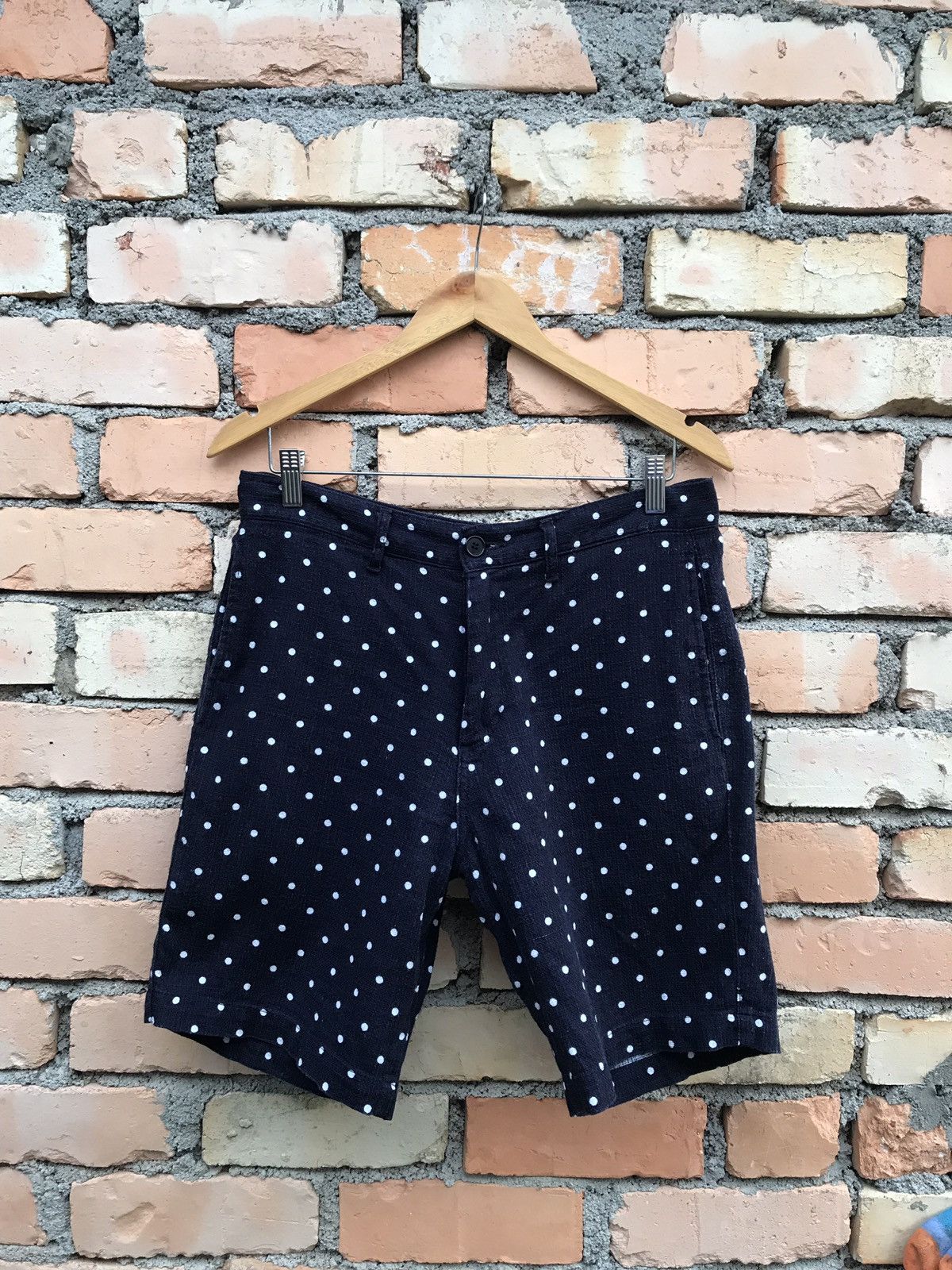 SHIPS × Ships Jet Blue × Vintage Ships jet blue polkadot short pants Size US 33 - 1 Thumbnail