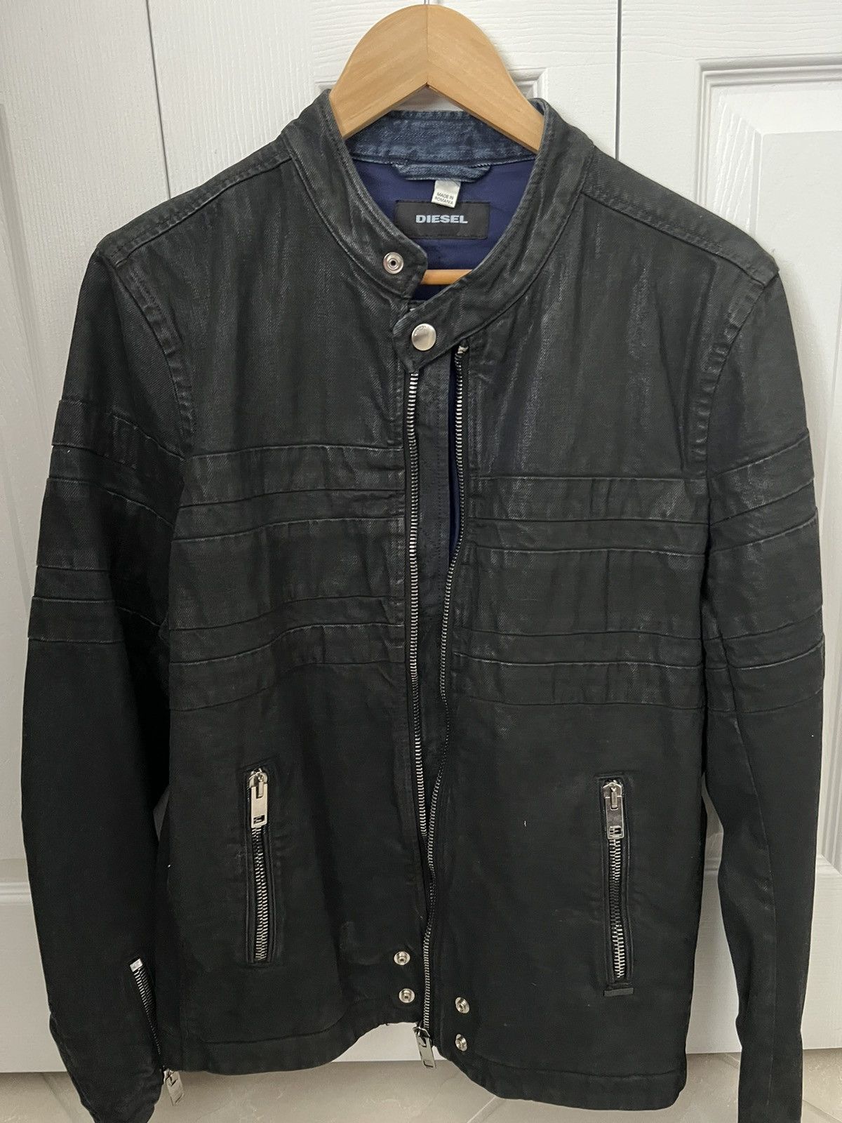 Diesel Black denim jacket Size US M / EU 48-50 / 2 - 1 Preview