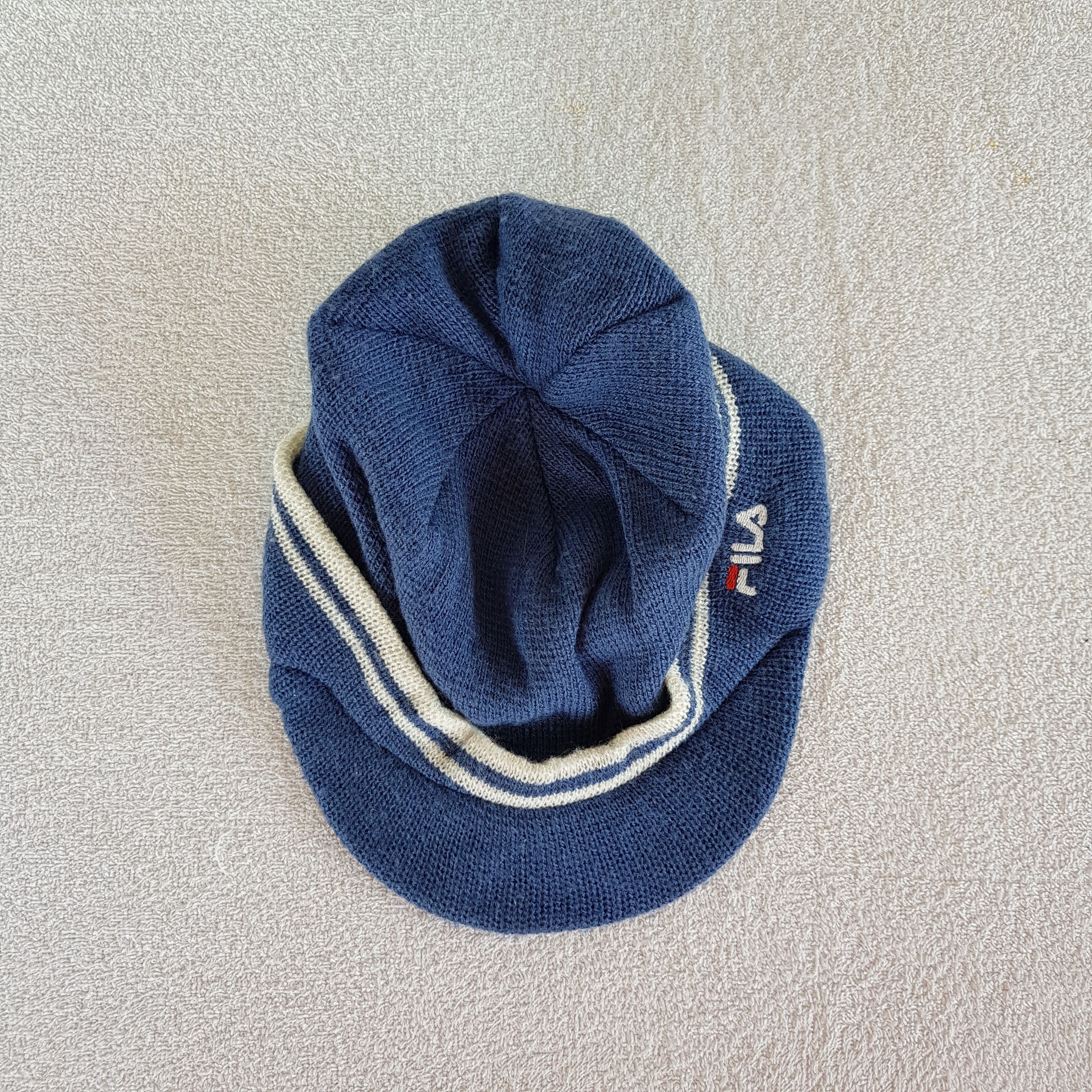 Fila × Vintage Vintage Fila Beanie Knitted Snow Cap Crochet Hats Size ONE SIZE - 5 Thumbnail