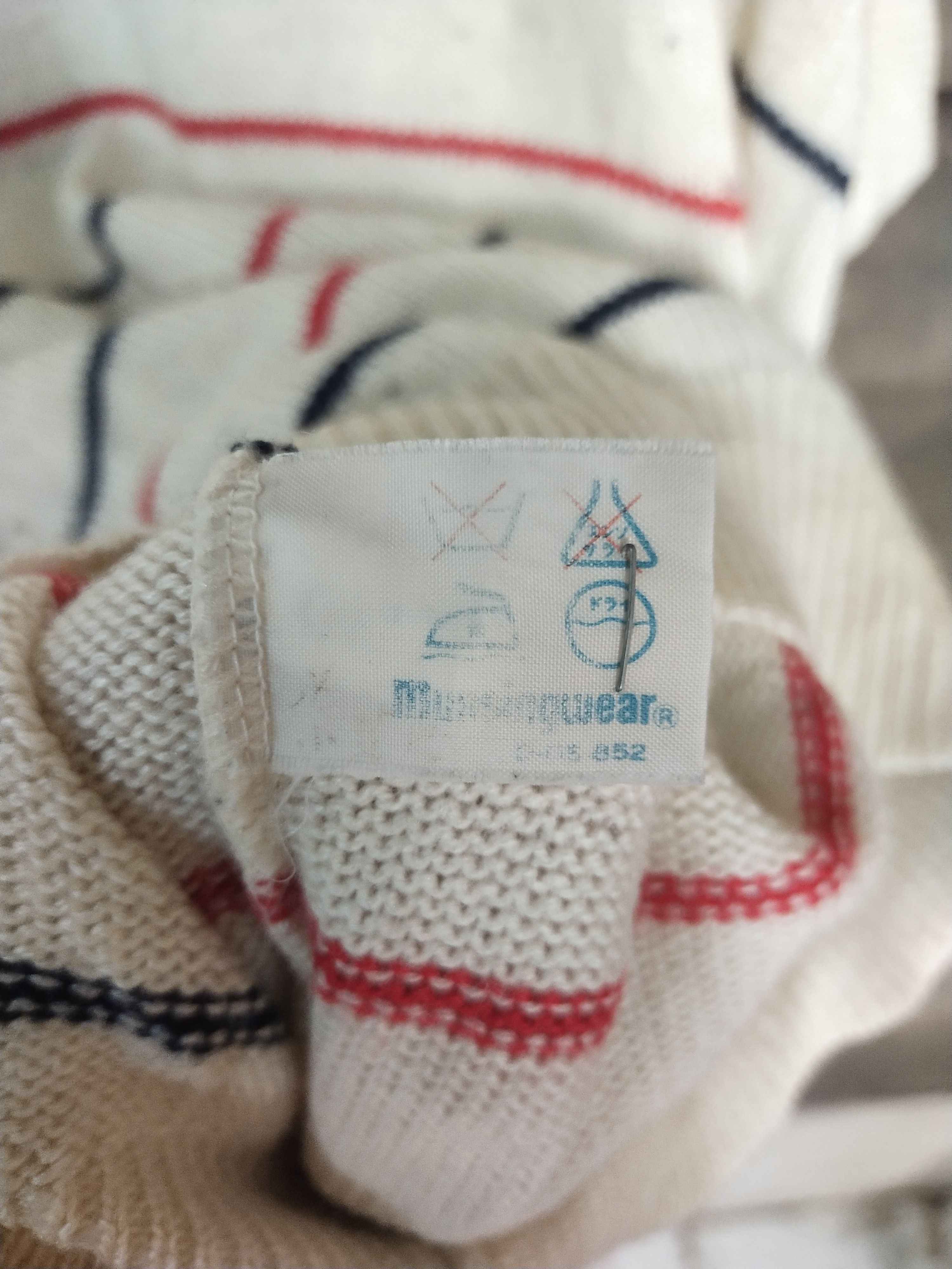 Grand Slam Grand Slam Munsingwear cream stripe knitwear vest #S224 Size US M / EU 48-50 / 2 - 7 Thumbnail