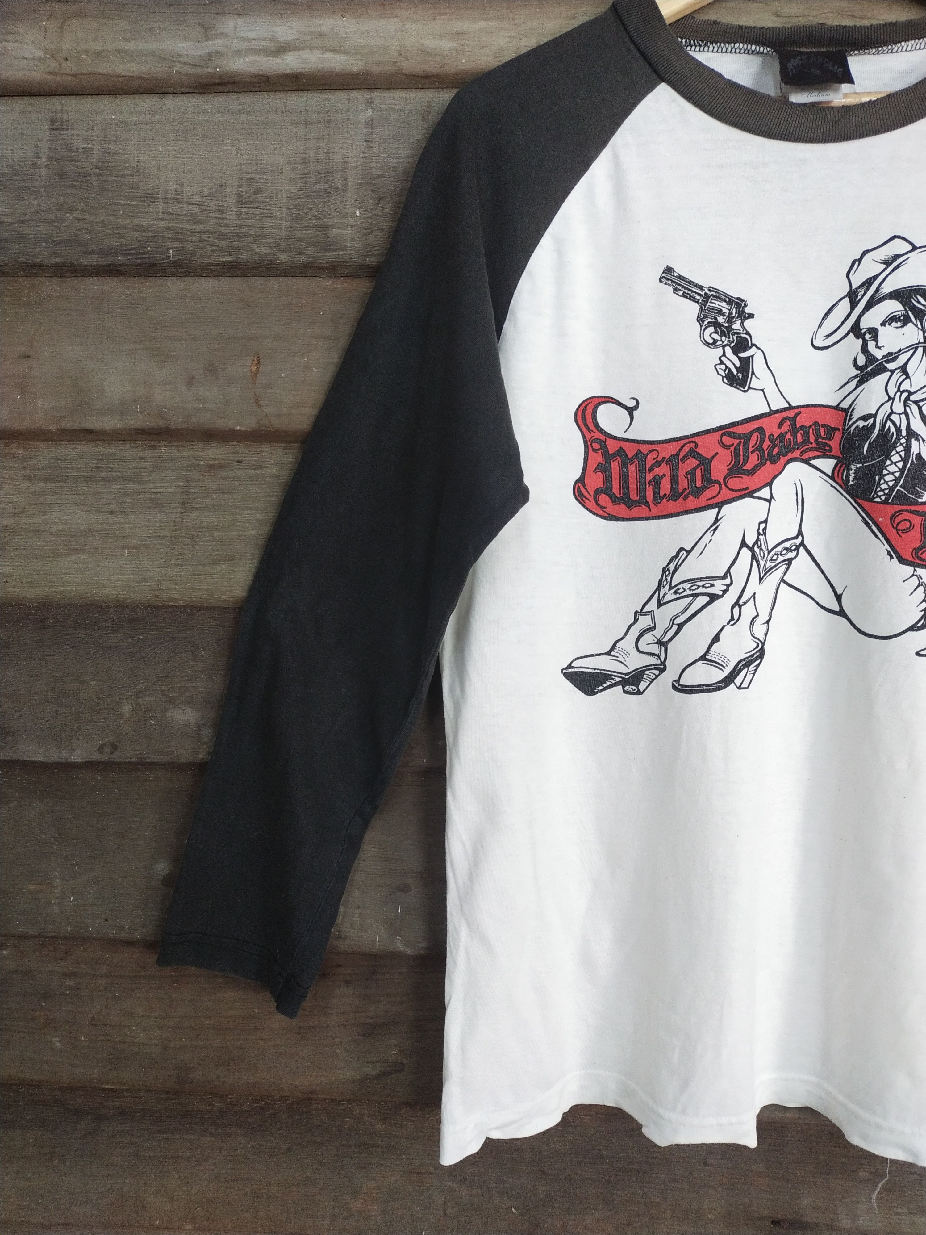 Japanese Brand Rockaholic lady sexy white/black T-shirt #S219 Size US M / EU 48-50 / 2 - 4 Thumbnail
