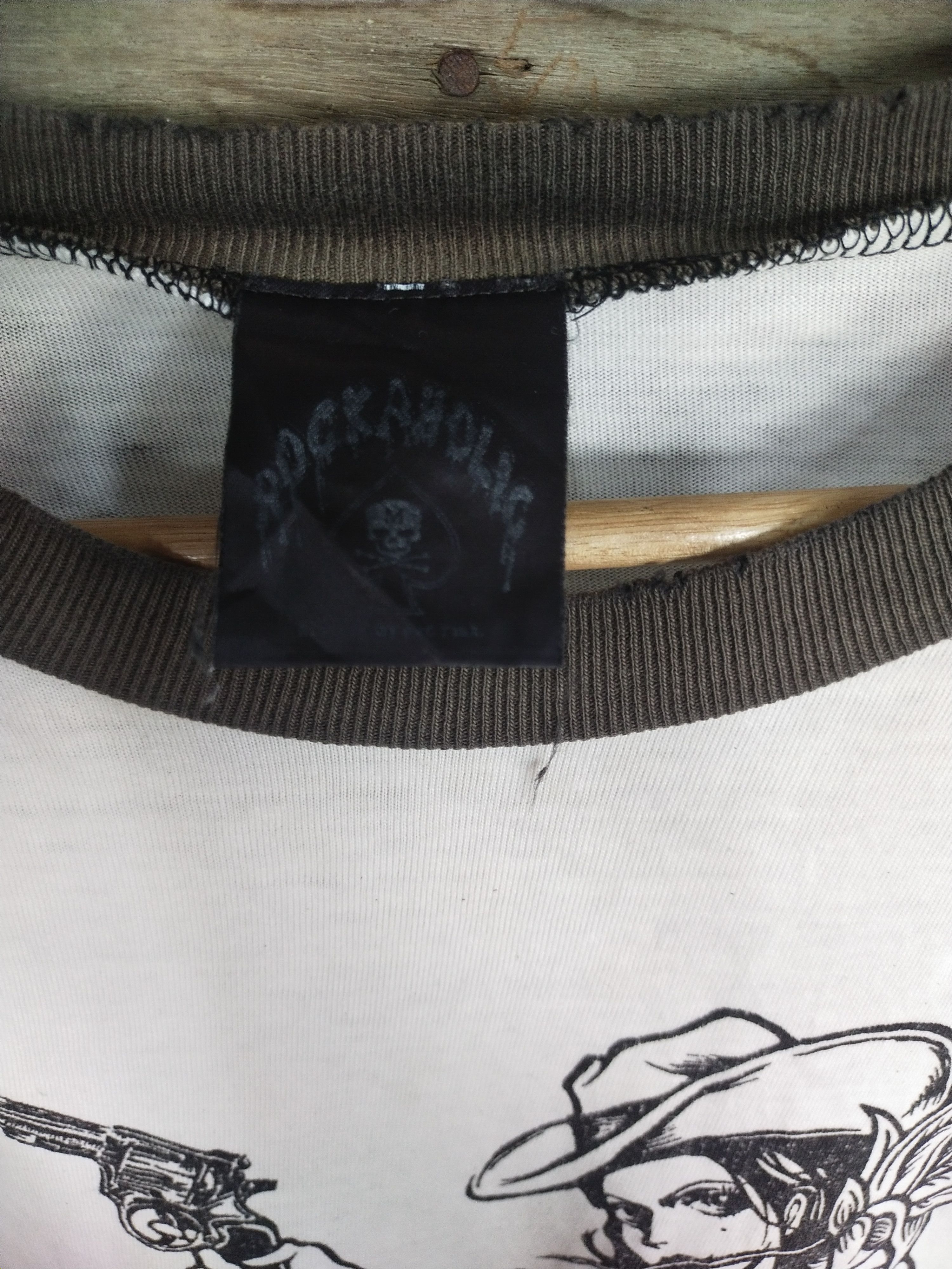 Japanese Brand Rockaholic lady sexy white/black T-shirt #S219 Size US M / EU 48-50 / 2 - 6 Thumbnail
