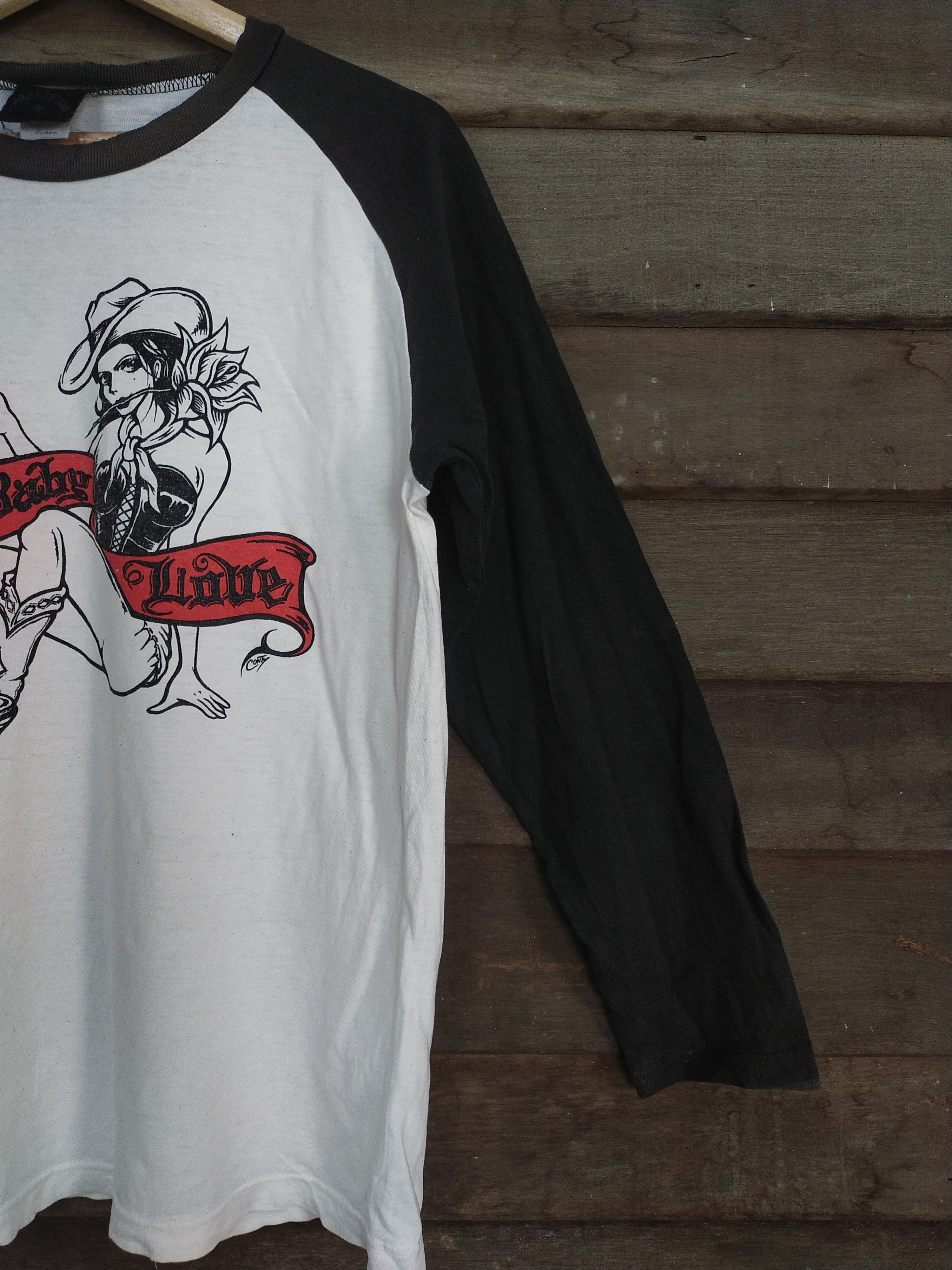 Japanese Brand Rockaholic lady sexy white/black T-shirt #S219 Size US M / EU 48-50 / 2 - 3 Thumbnail