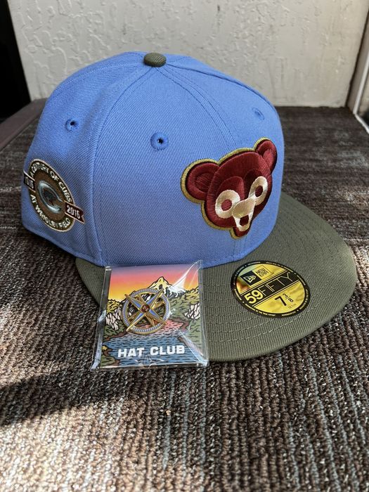 NEW ERA CAP New Era Chicago Cubs Great Outdoors 1962 All Star Game Patch Hat  Club Exclusive 59Fifty Fitted Hat Indigo/Olive for Women