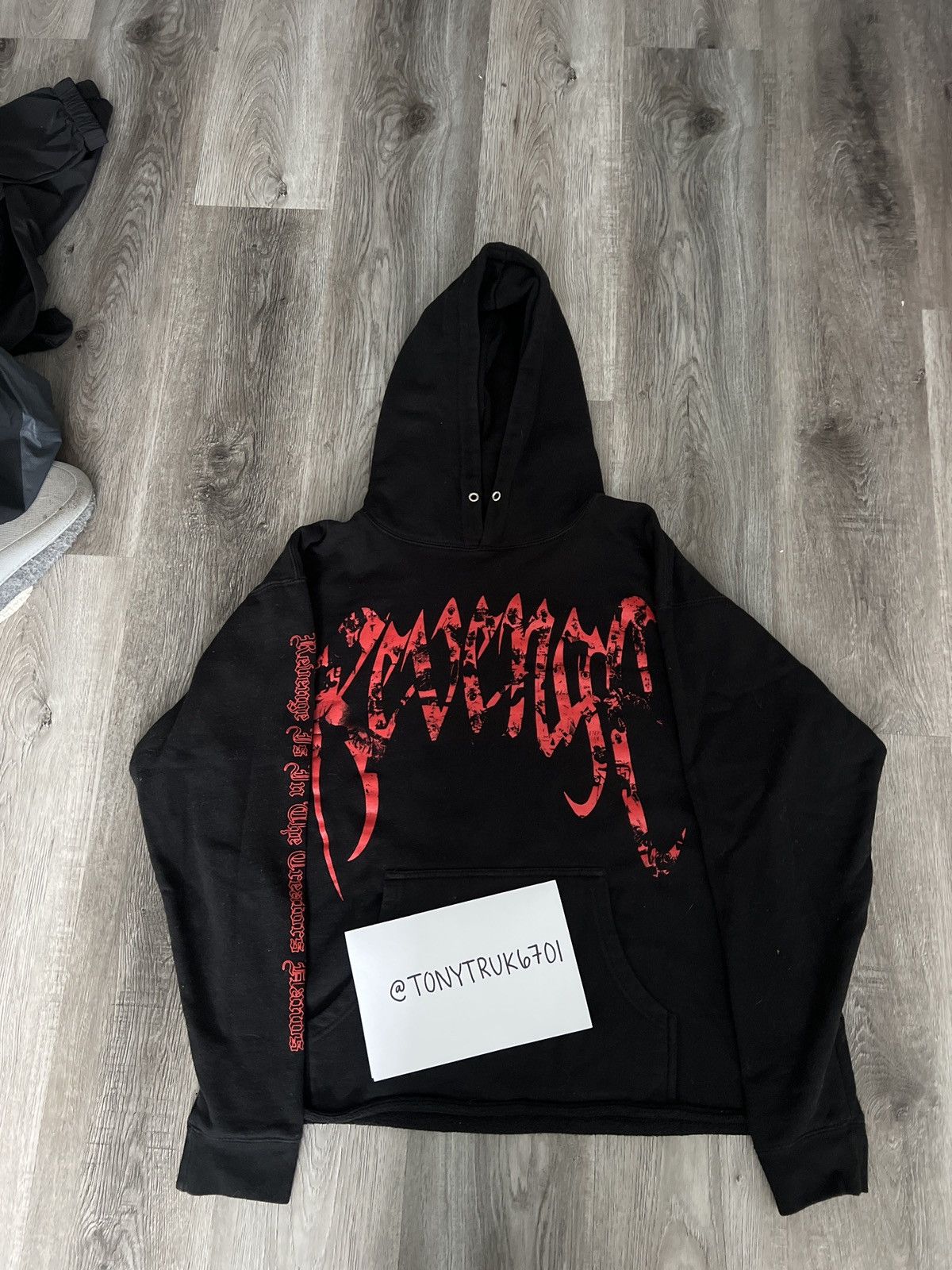 REVENGE × Juice Wrld 999 Graphite Portrait Hoodie｜関送無料 img83214_src.webp