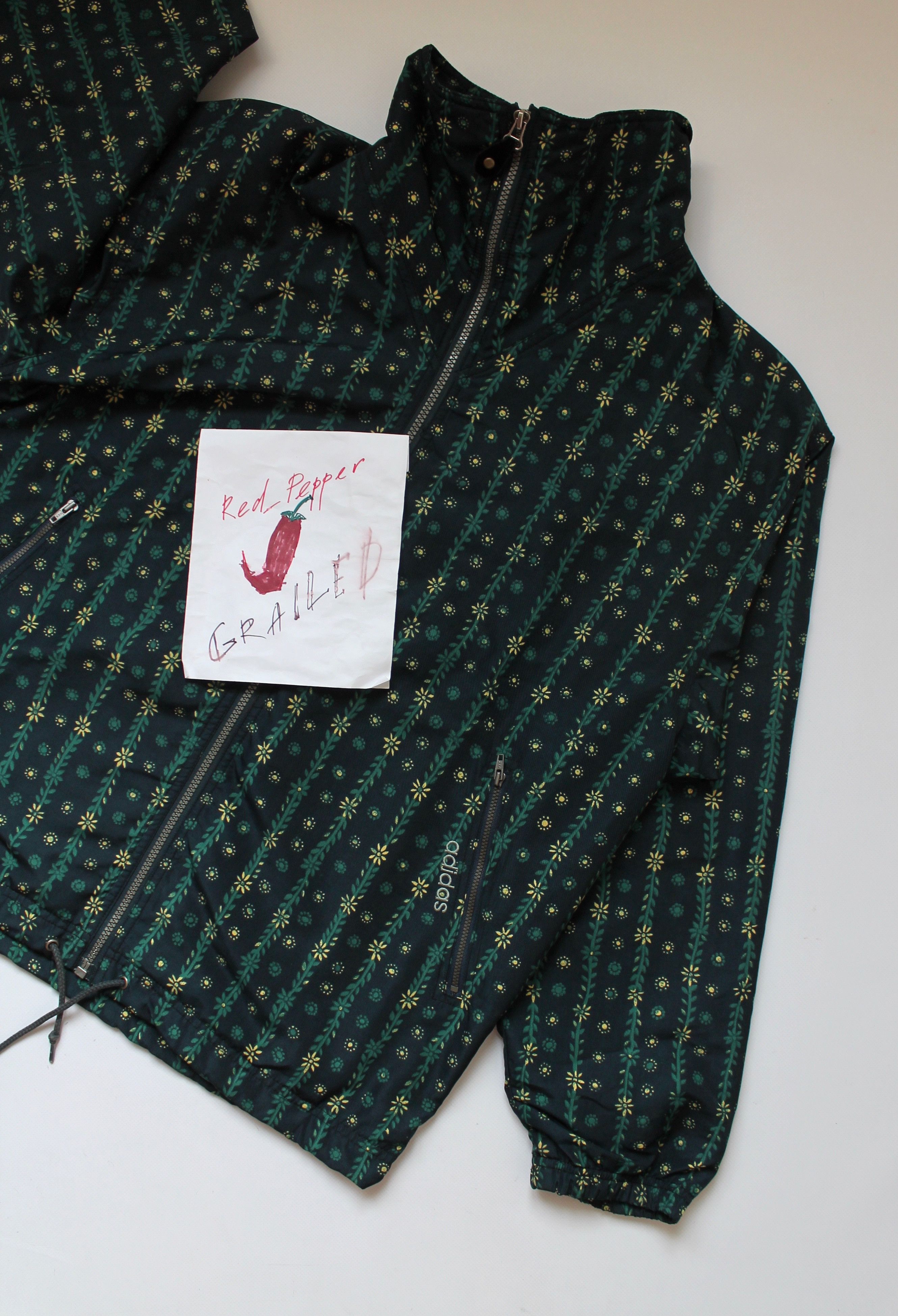 Adidas VINTAGE! ADIDAS Floral light jacket Windbreaker Size US M / EU 48-50 / 2 - 11 Thumbnail