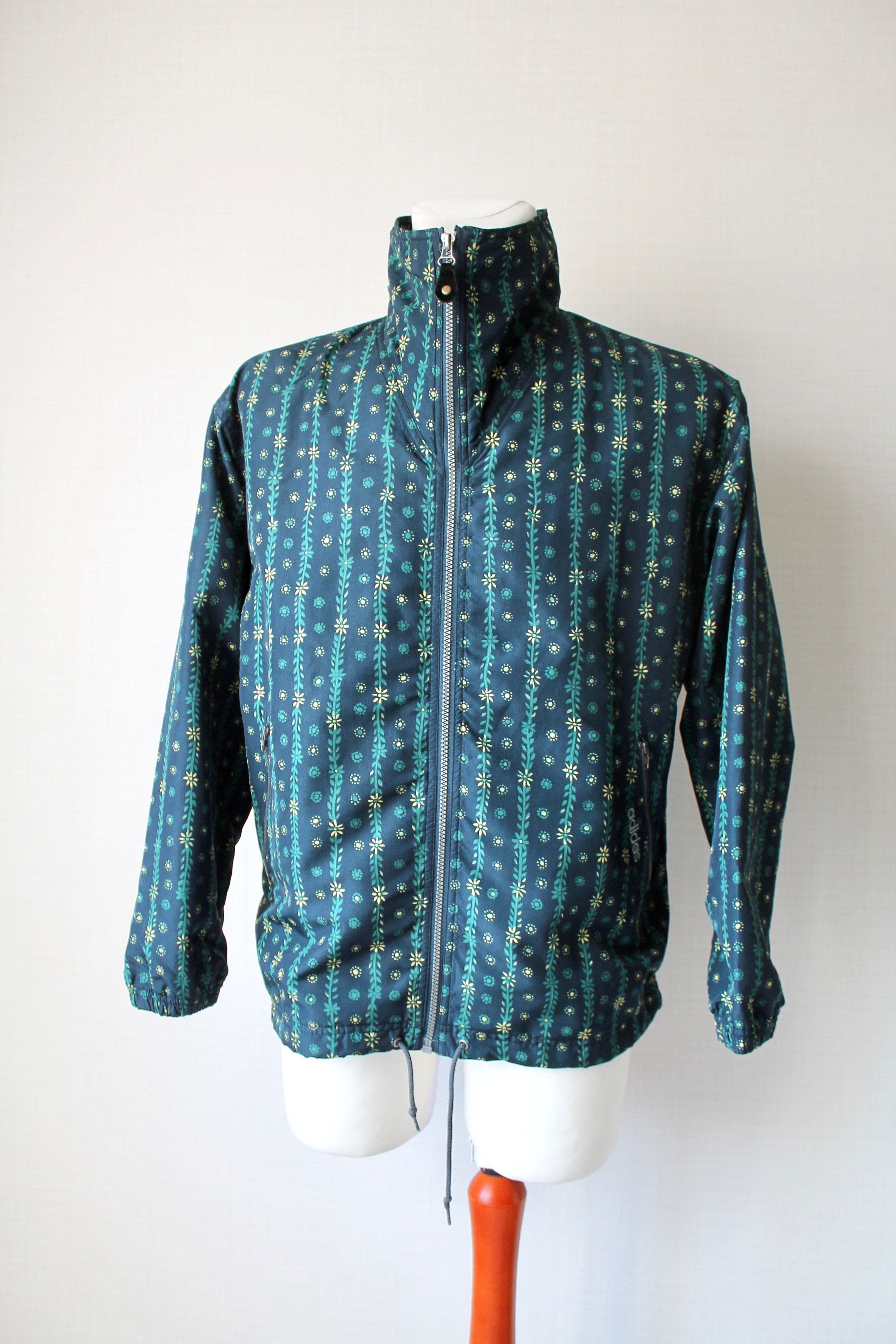 Adidas VINTAGE! ADIDAS Floral light jacket Windbreaker Size US M / EU 48-50 / 2 - 1 Thumbnail