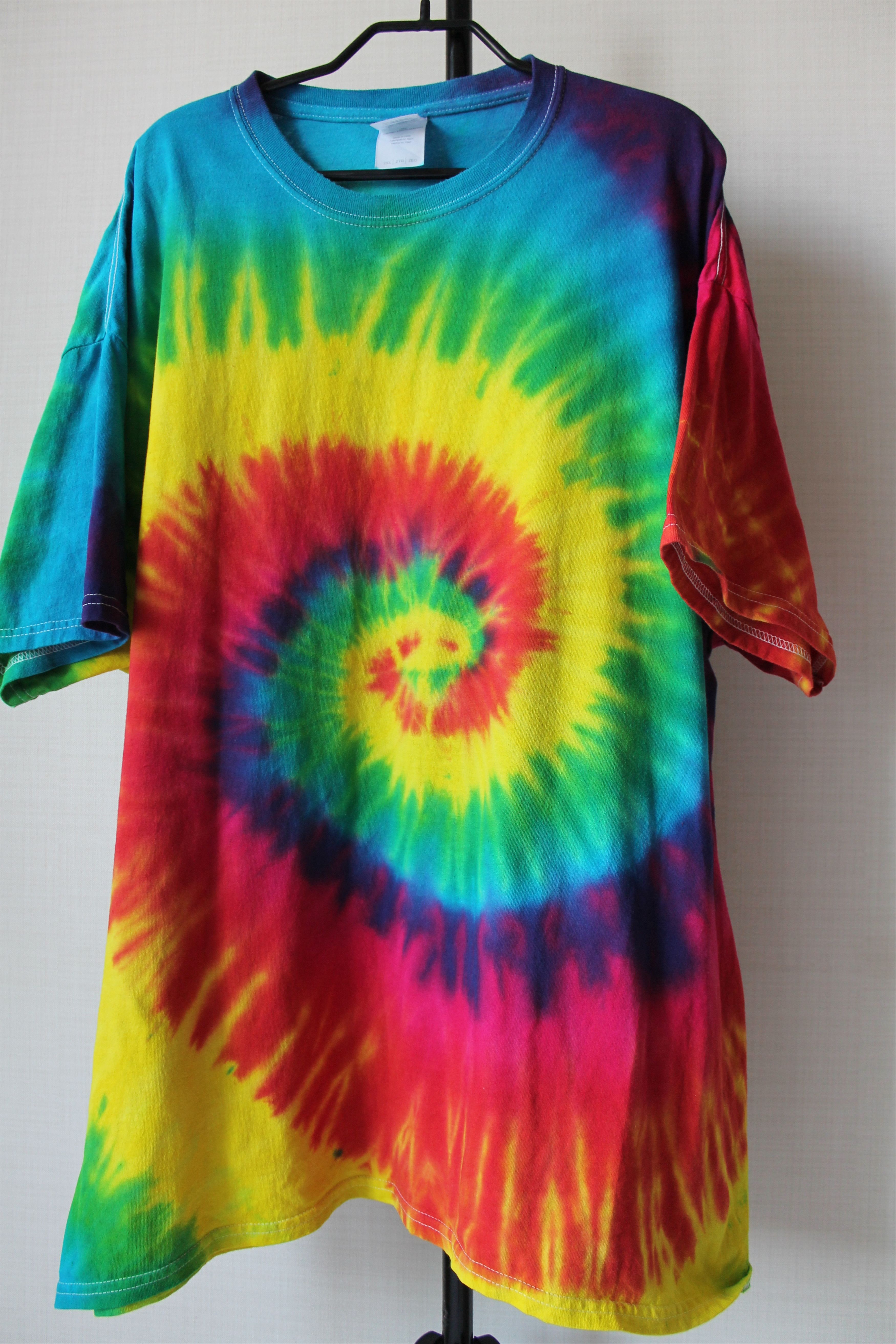 Vintage Vintage Tie Dye Tee t-shirt Streetwear XXL Cotton Size US XXL / EU 58 / 5 - 2 Thumbnail