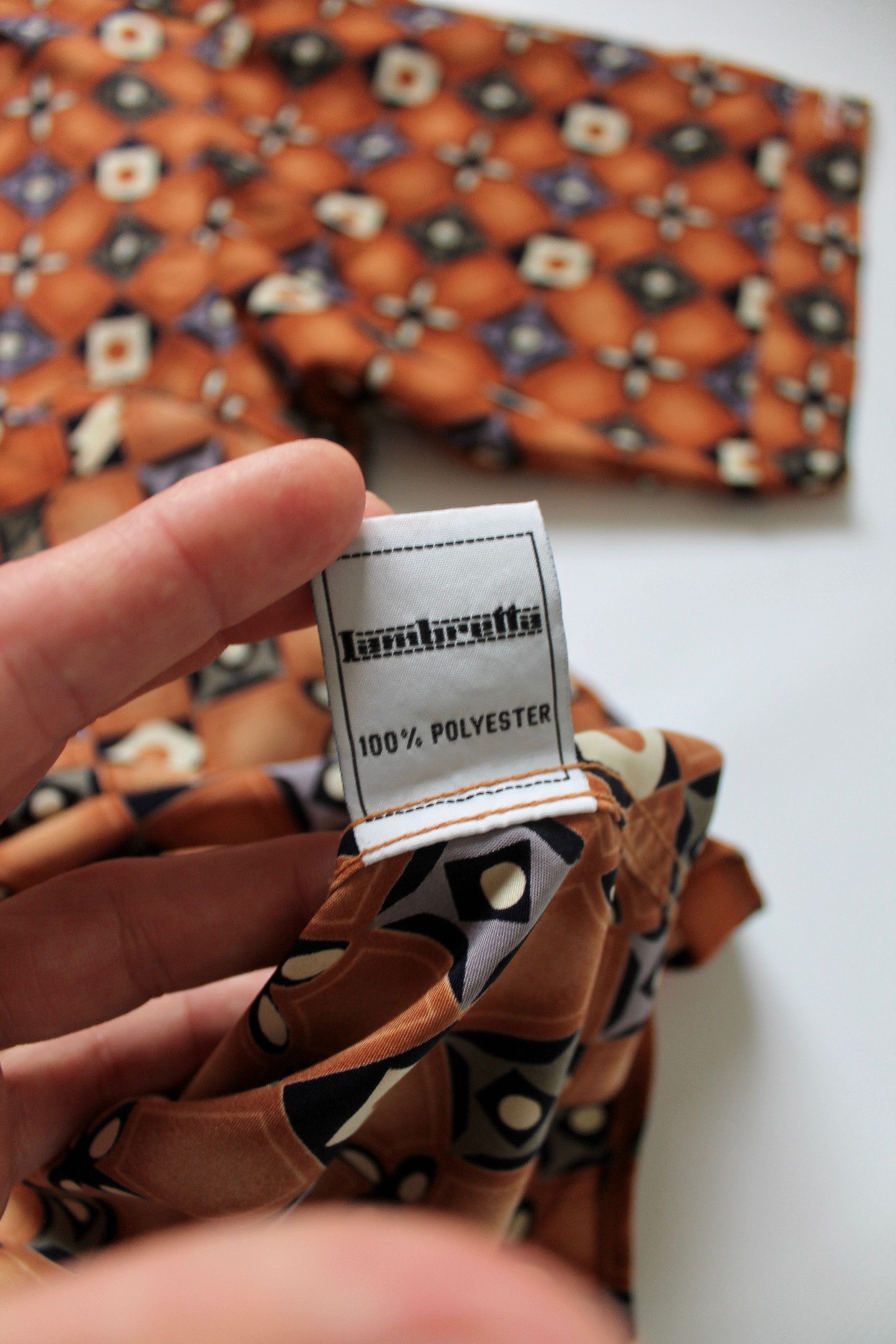 Lambretta LAMBRETTA Vintage Shirt Polyester geometric print Size US L / EU 52-54 / 3 - 9 Thumbnail
