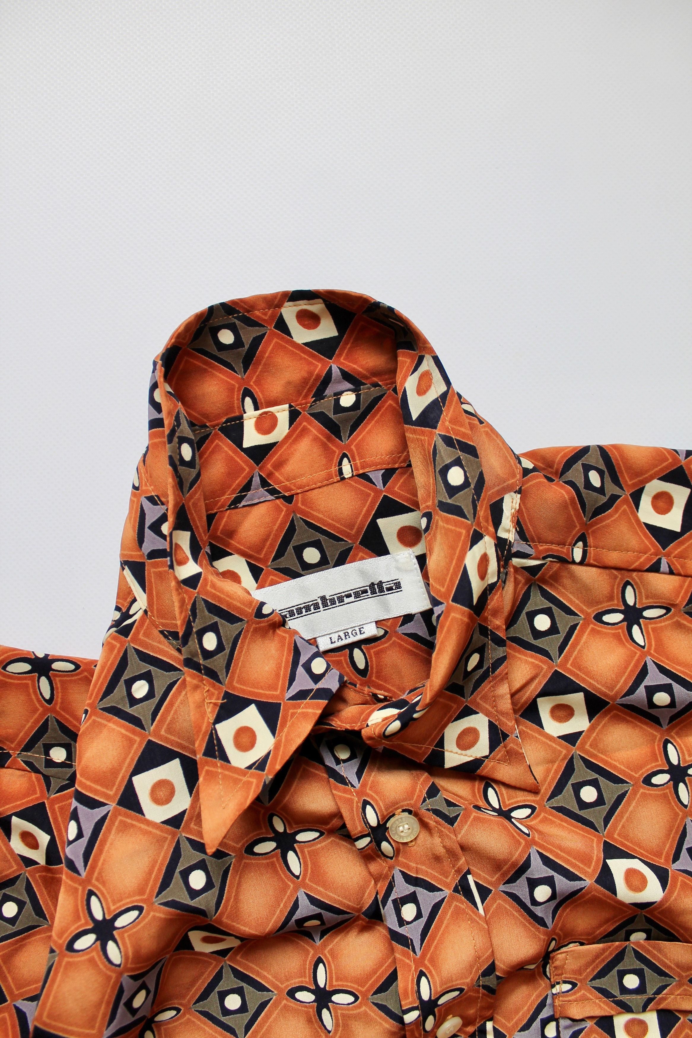 Lambretta LAMBRETTA Vintage Shirt Polyester geometric print Size US L / EU 52-54 / 3 - 8 Thumbnail