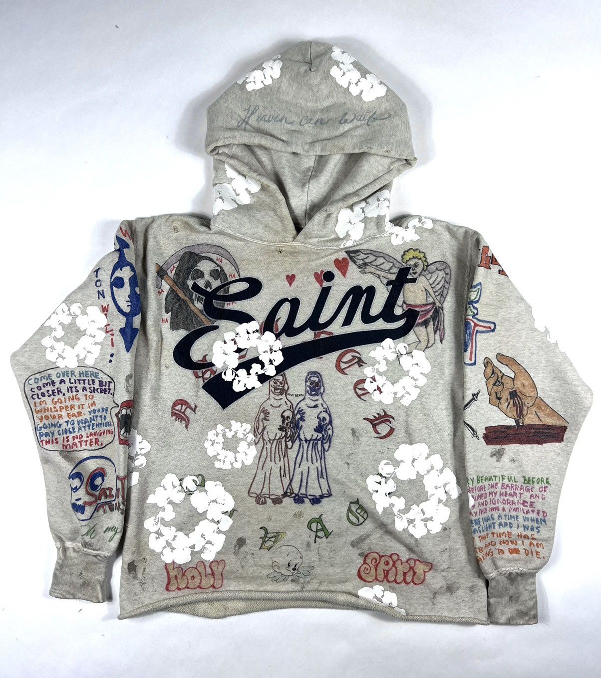 Saint Mxxxxxx Denim Tears Graffiti Hoodie