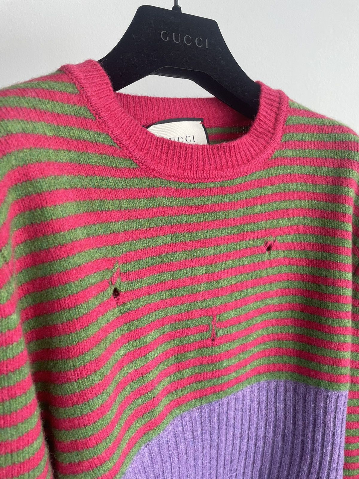 Gucci Super Runway Skinny Distressed Gucci Sweater Size US XS / EU 42 / 0 - 19 Thumbnail