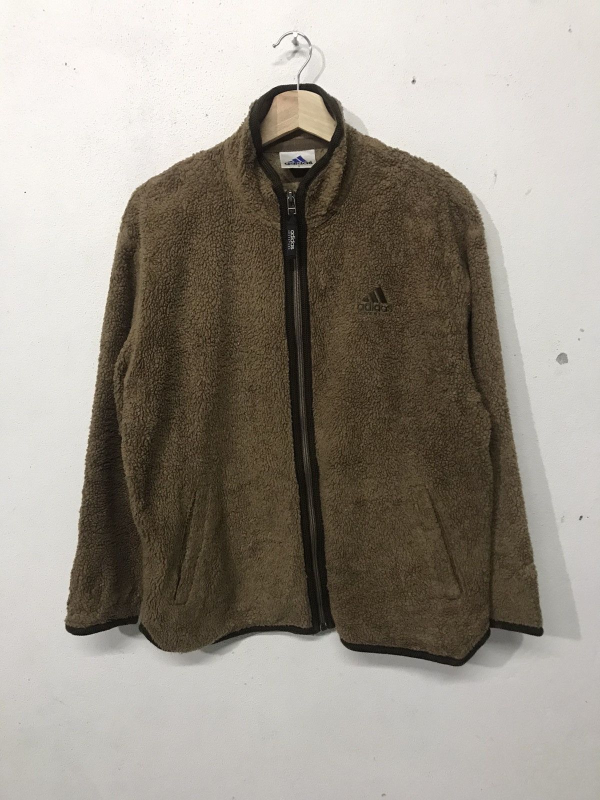 Adidas Vintage 80s Adidas Fleece Sweater Size US S / EU 44-46 / 1 - 1 Thumbnail