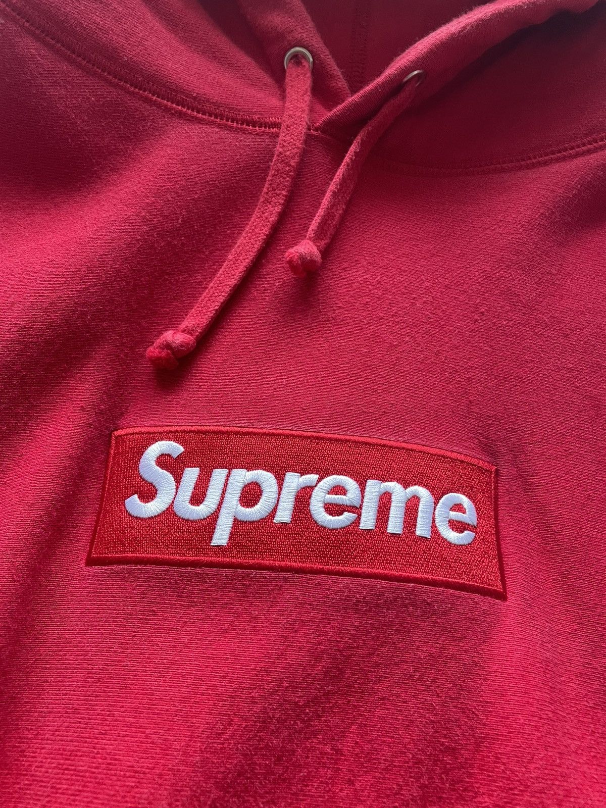 Supreme Supreme FW 2014 Red On Red Box Logo Hoodie 100 Supreme Supreme FW 2014 Red On Red Box Logo Hoodie 100