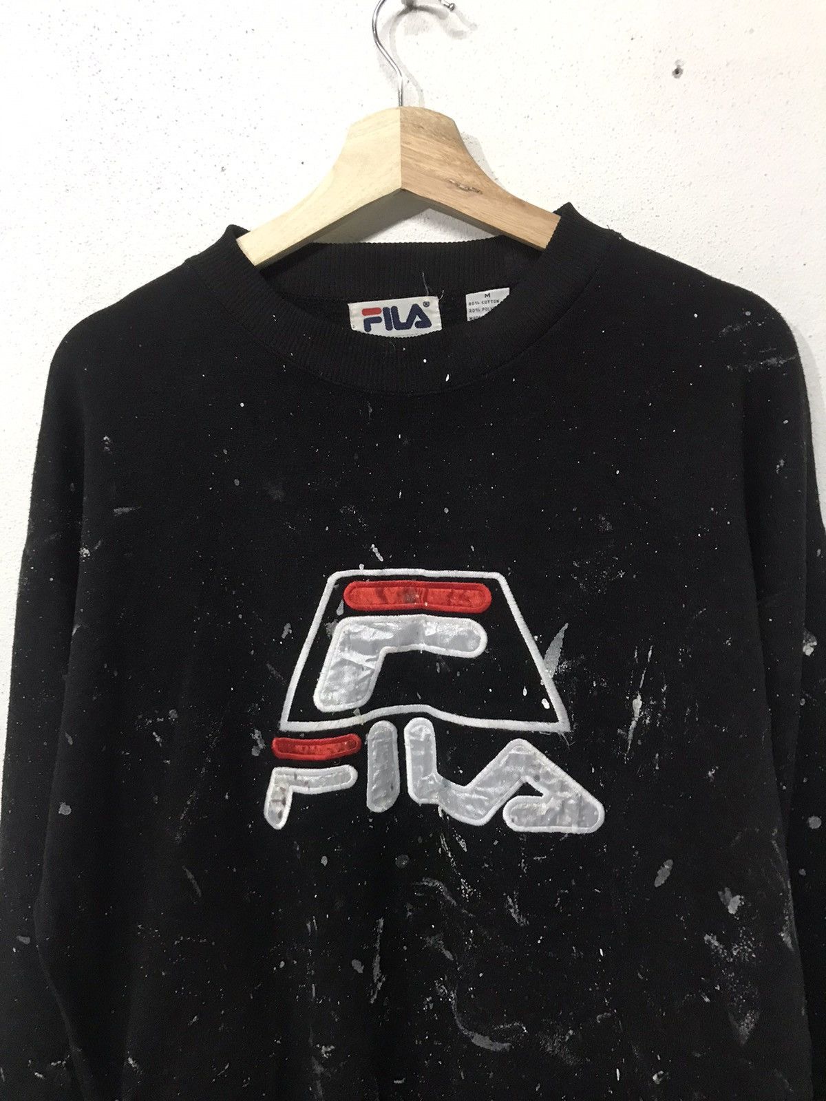 Fila Vintage Fila Sweatshirt Big Logo Embroidered Size US M / EU 48-50 / 2 - 2 Thumbnail