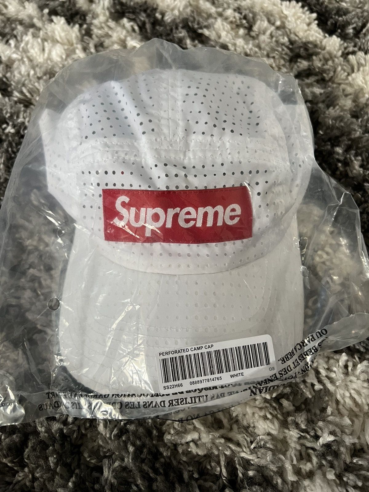 Supreme Supreme Perforated Camp Cap White Grailed