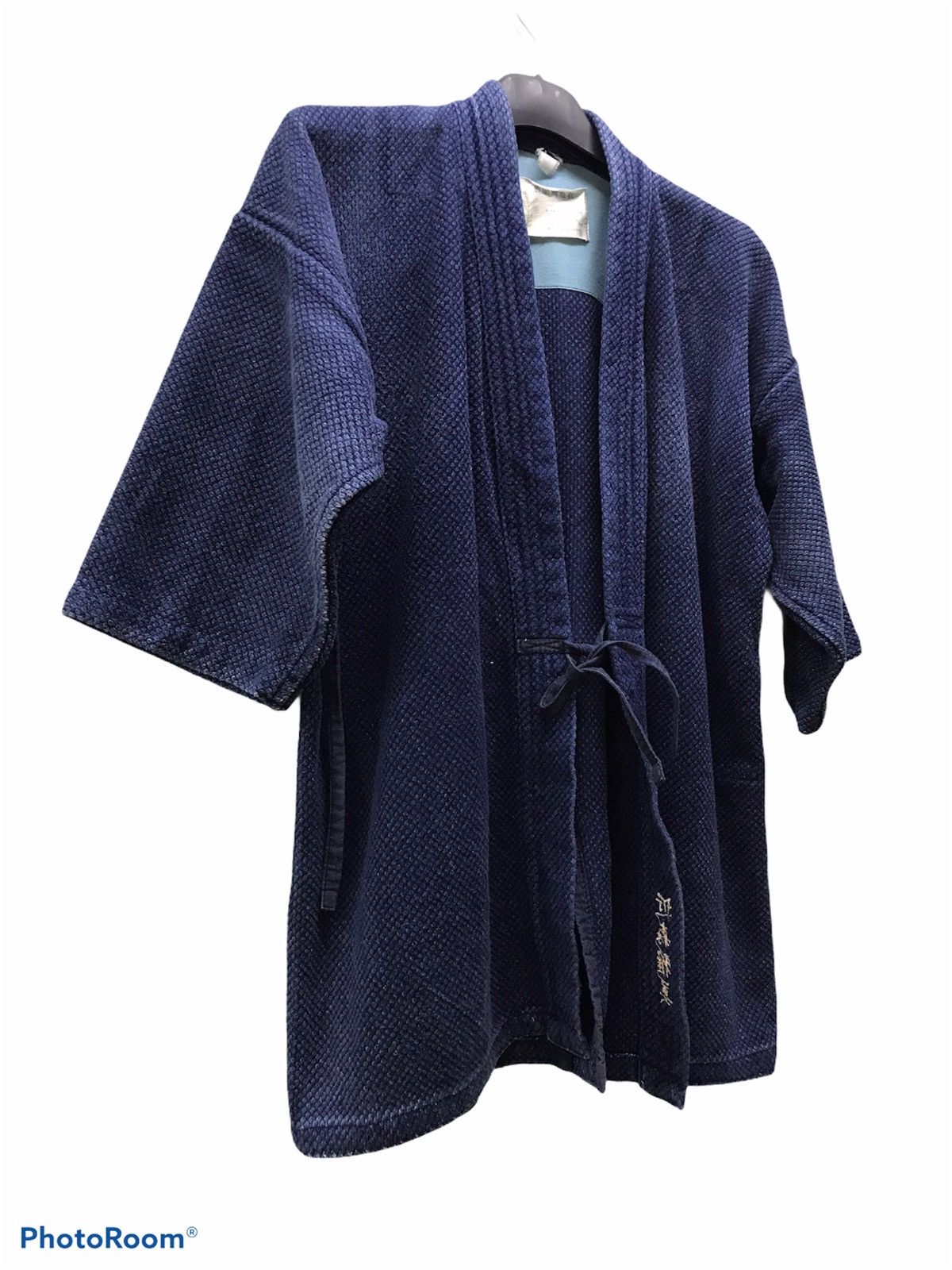 Japanese Brand 🔥Vintage Indigo Japanese Kimono Size US L / EU 52-54 / 3 - 2 Thumbnail