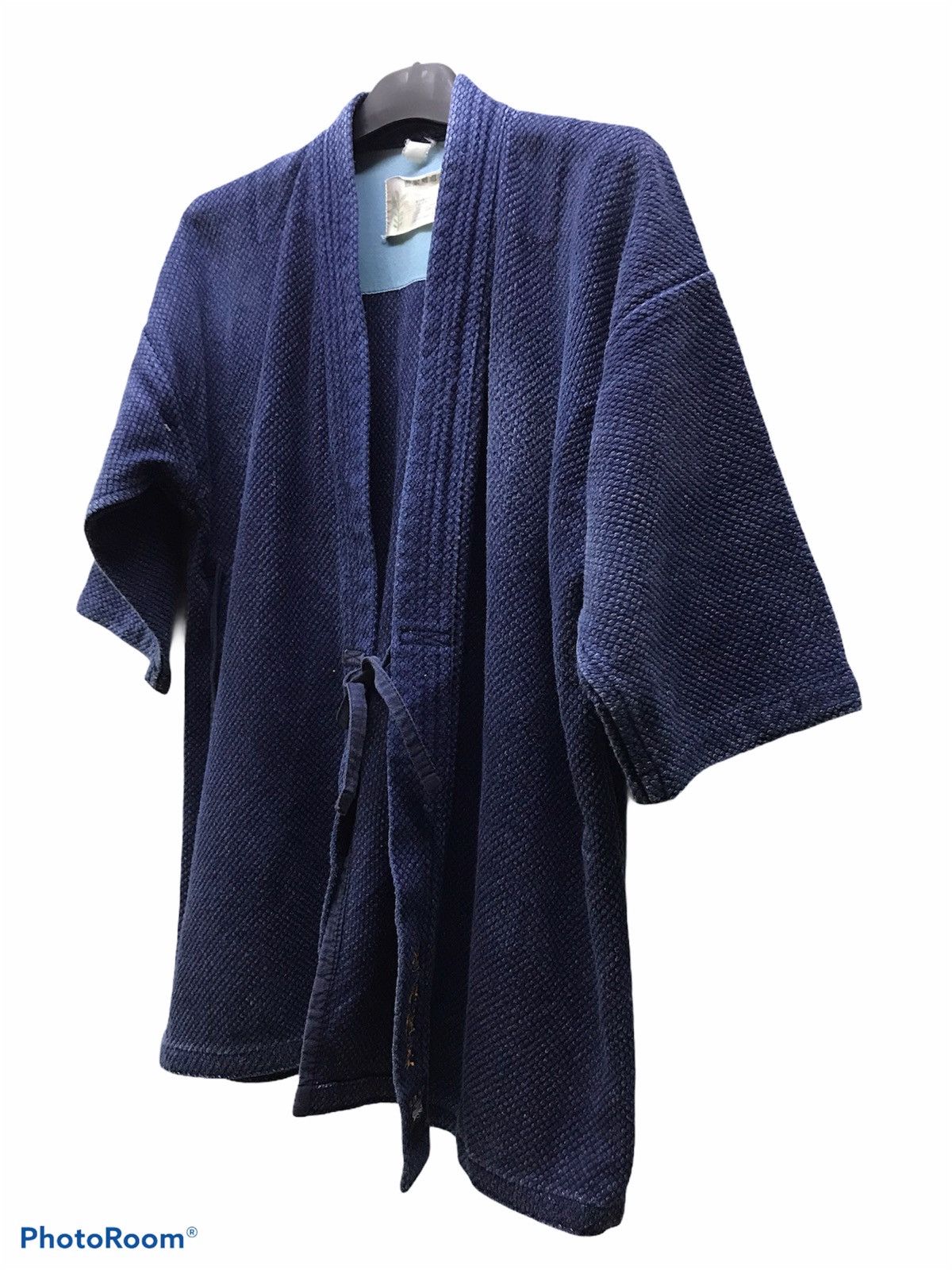 Japanese Brand 🔥Vintage Indigo Japanese Kimono Size US L / EU 52-54 / 3 - 3 Thumbnail
