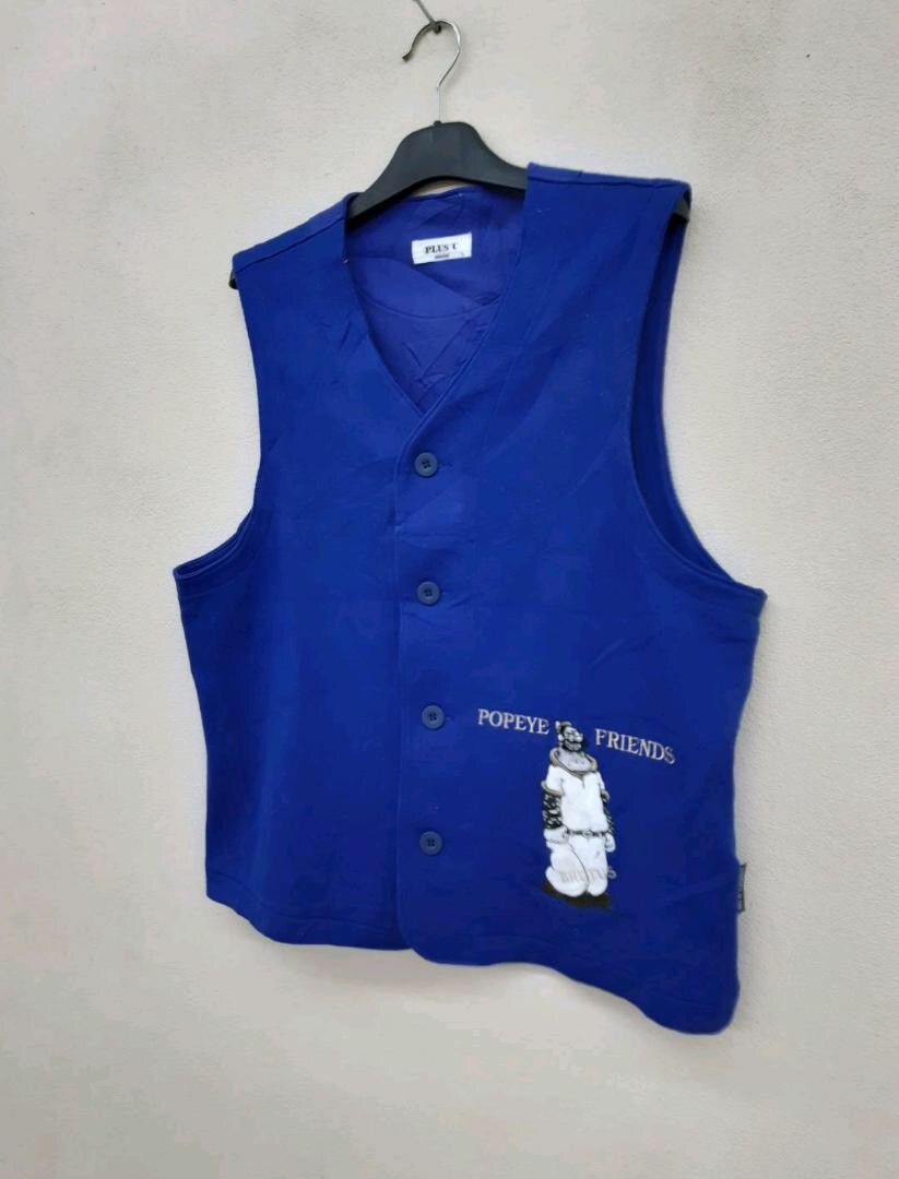 Cartoon Network 🔥 Popeye & Friends Vest – Retro Cartoon Street Style Size US M / EU 48-50 / 2 - 3 Thumbnail