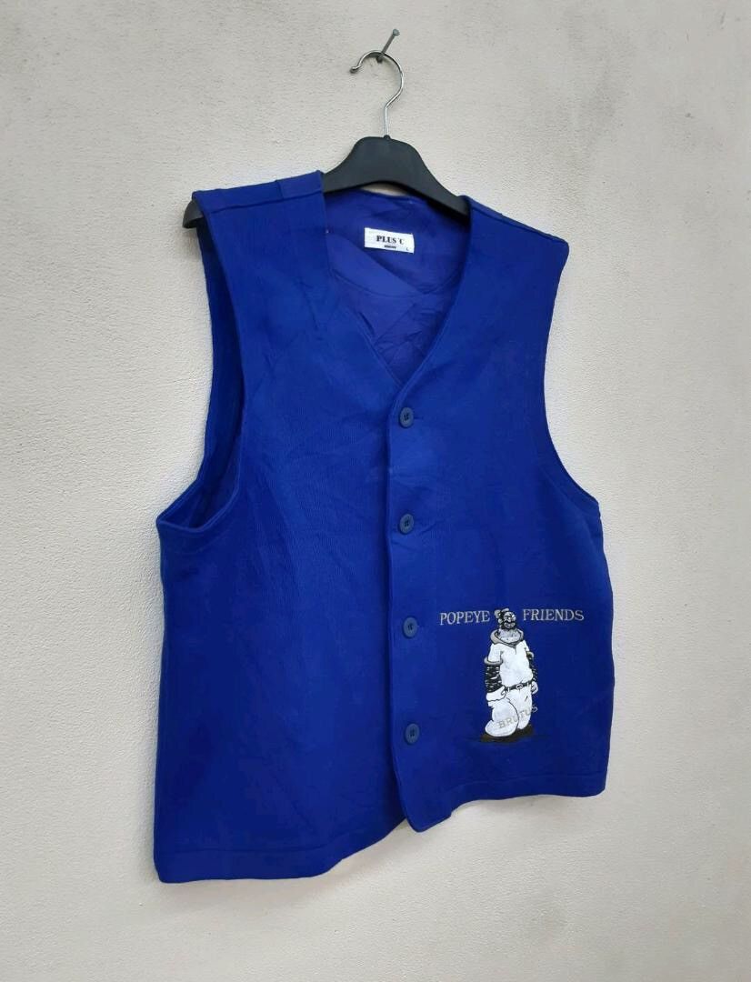 Cartoon Network 🔥 Popeye & Friends Vest – Retro Cartoon Street Style Size US M / EU 48-50 / 2 - 4 Thumbnail