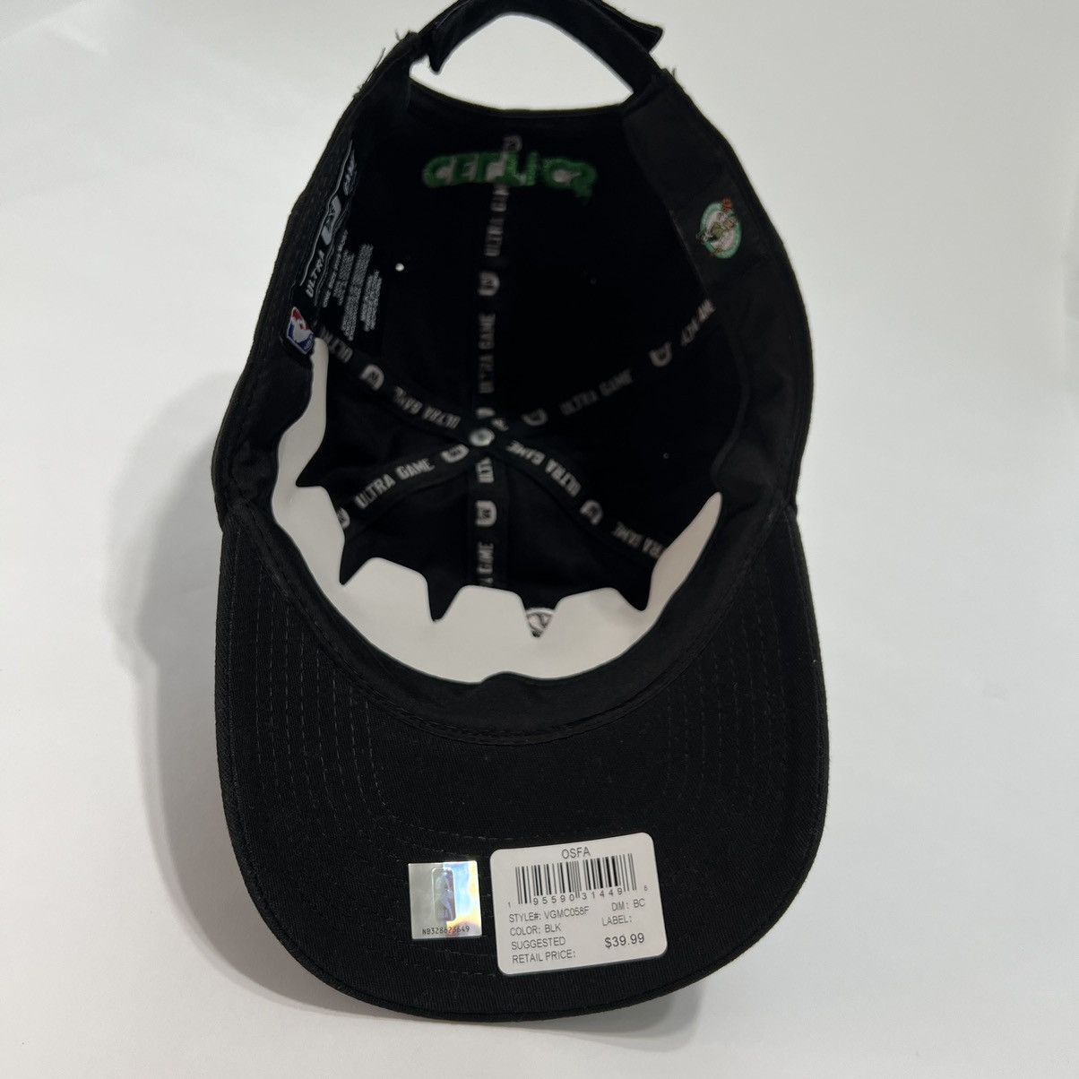 NBA Ultra Game NBA Boston Celtics Basketball Hat Cap Size ONE SIZE - 5 Thumbnail