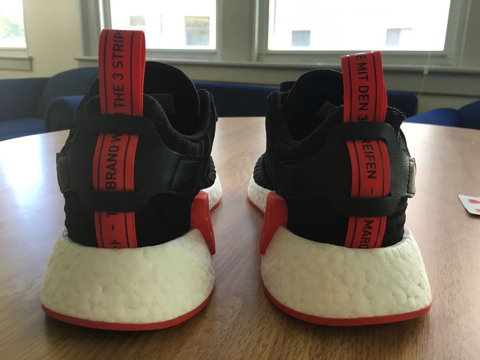 SASOM  adidas NMD R2 White Core Red Two Toned