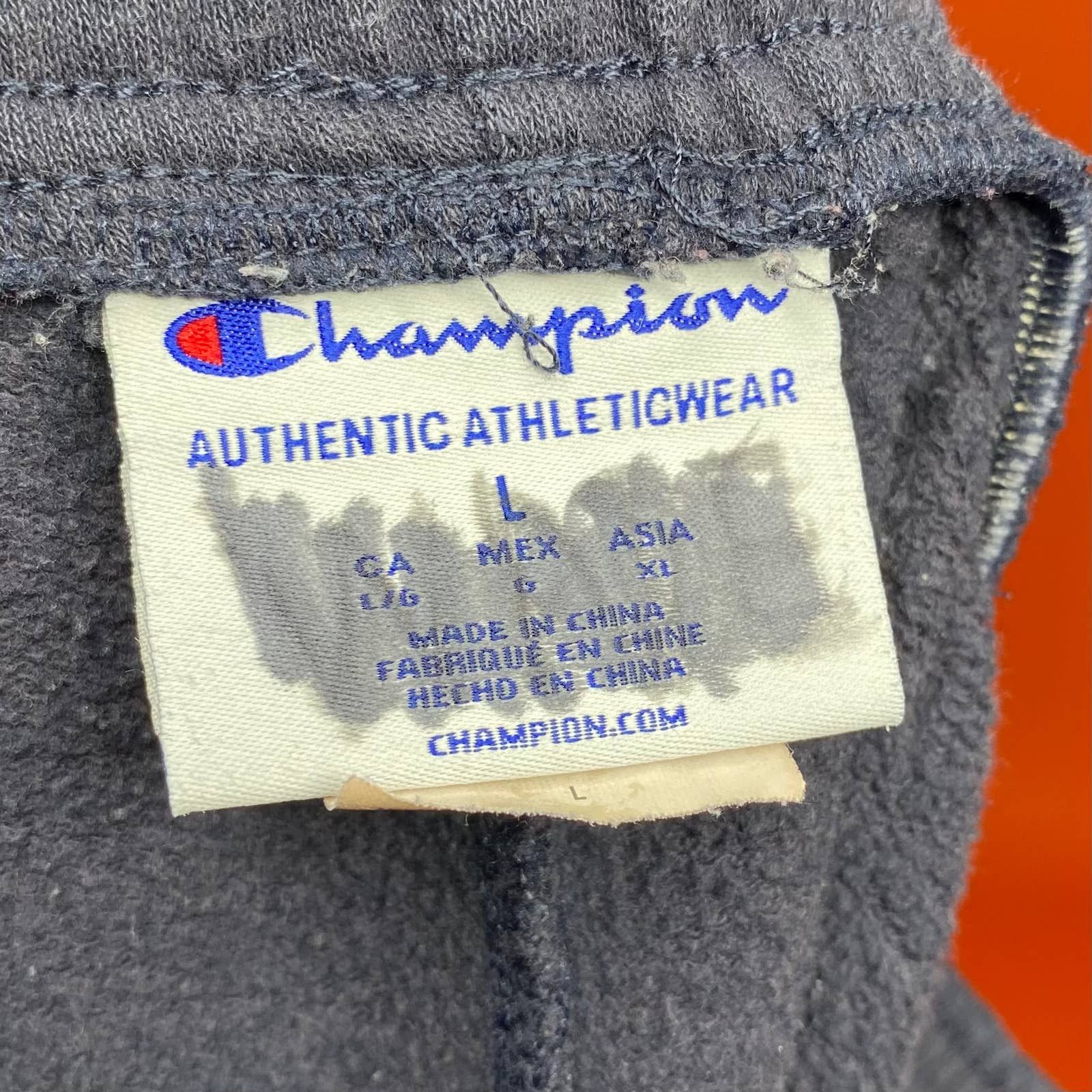 Champion Navy Blue Champion Sweatpants Embroidered Logo Baggy Fit Grailed