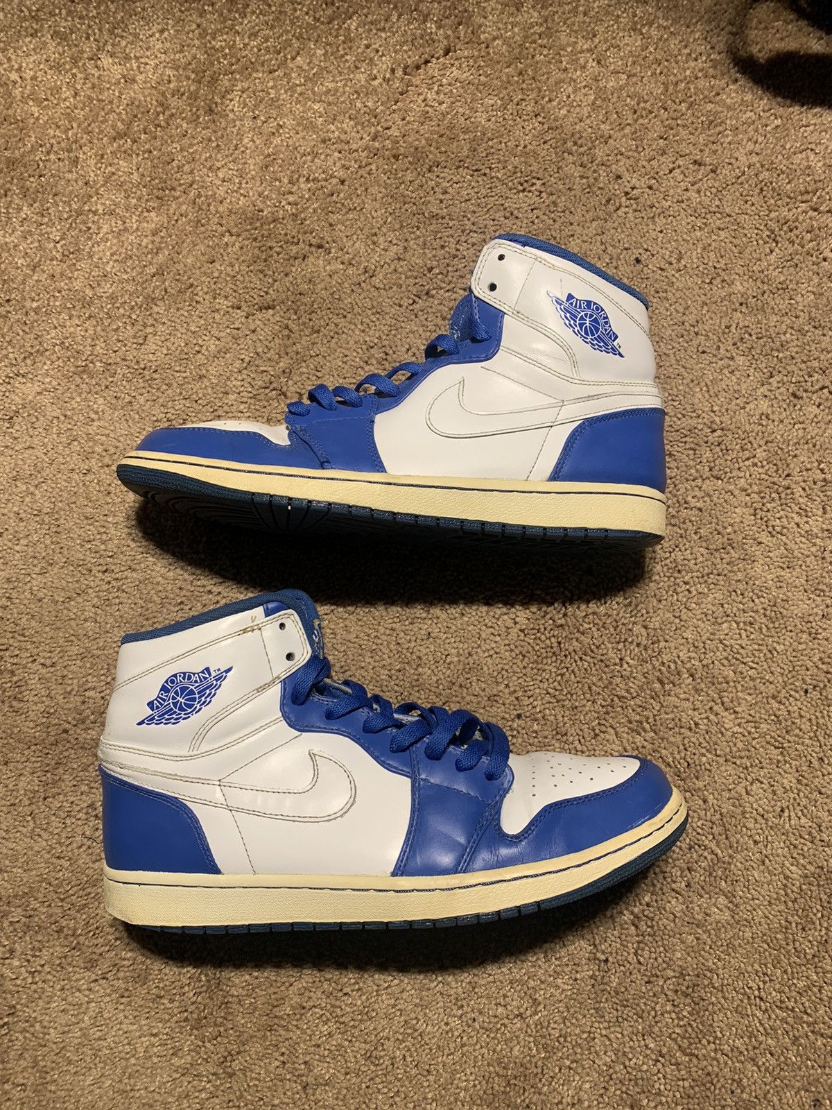 Jordan Brand Nike Vintage Air Jordan 1 High Color Pack Varsity Royal Size 11 Grailed