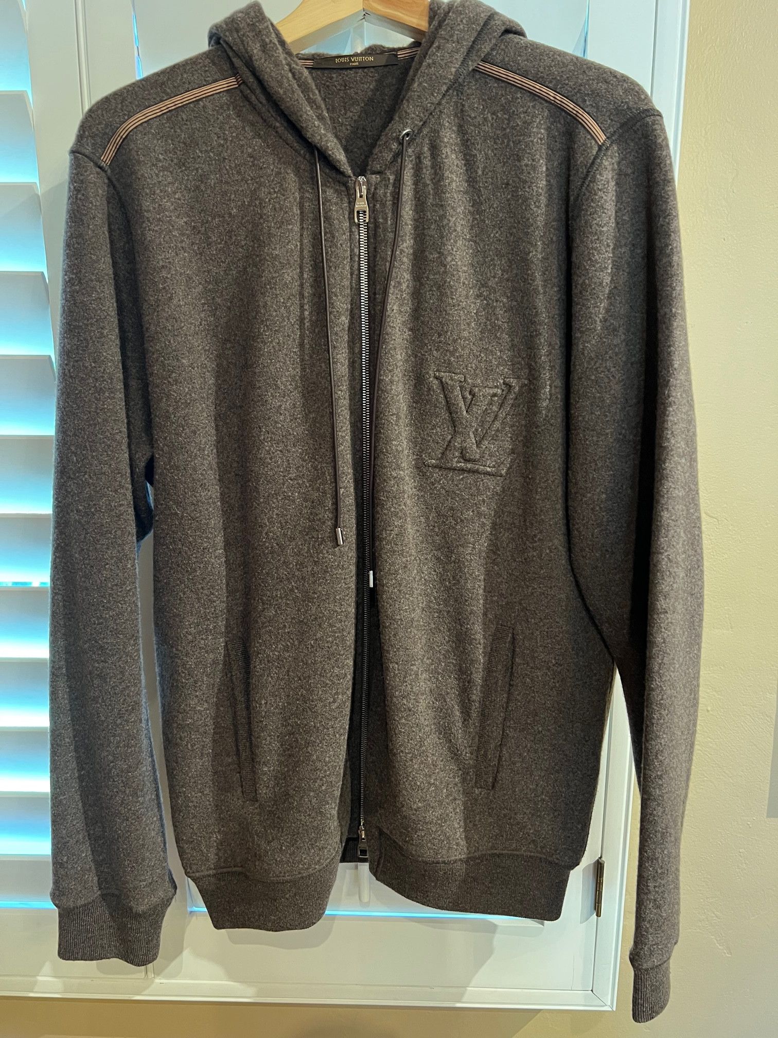 Louis Vuitton Cashmere/Wool Blend Zip-Up Hoodie | Grailed