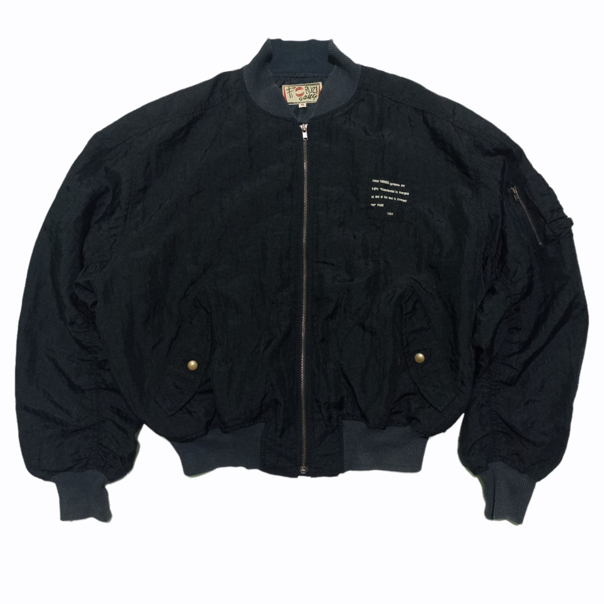 Fiorucci☆子牛革☆leather 短丈“bomber jacket Fiorucci☆子牛革☆leather 短丈“bomber jacket Archival Clothing