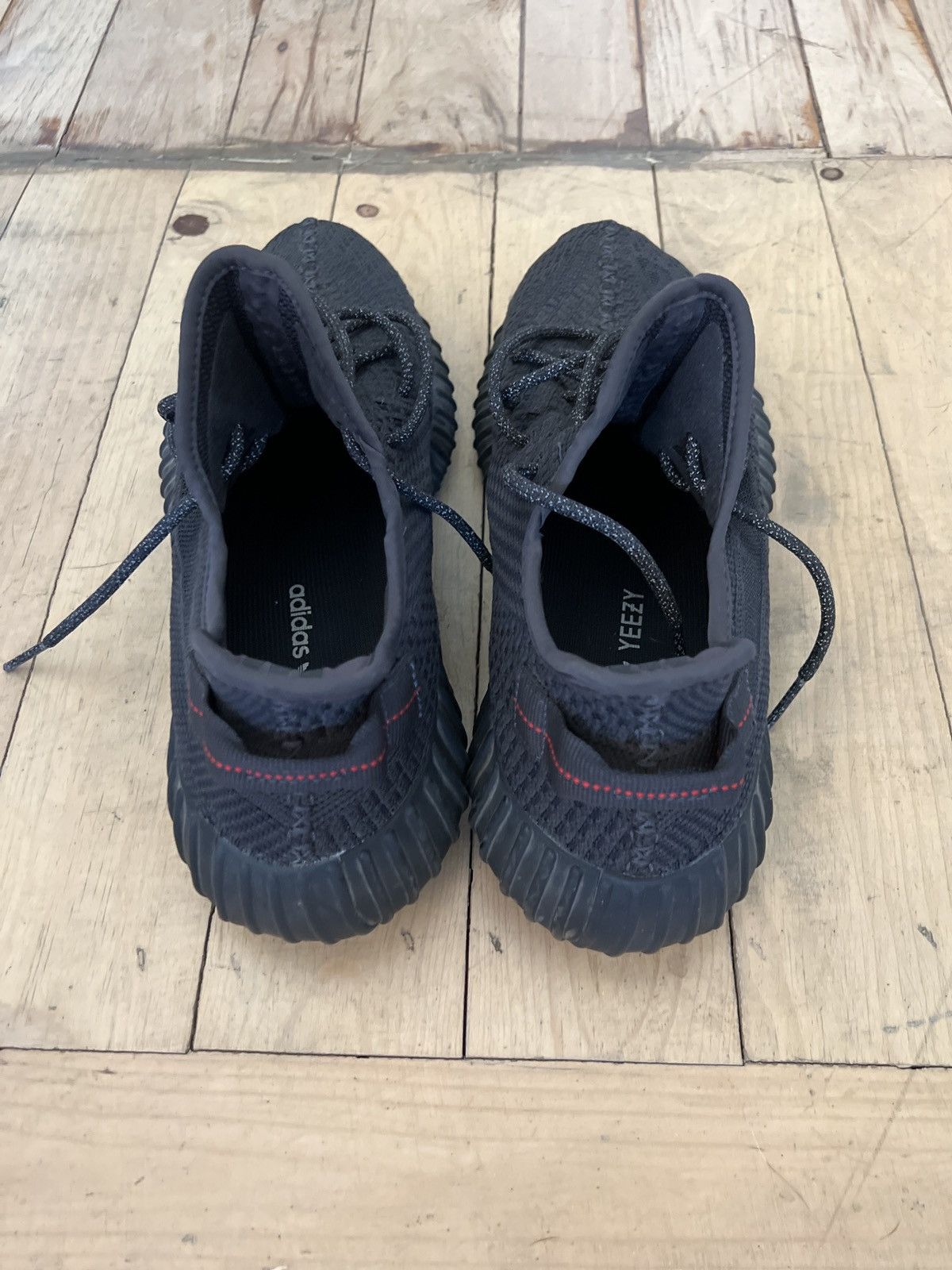 Adidas × Kanye West Yeezy Boost 350 V2 Black Non-Reflective 2019 Size US 12 / EU 45 - 2 Thumbnail