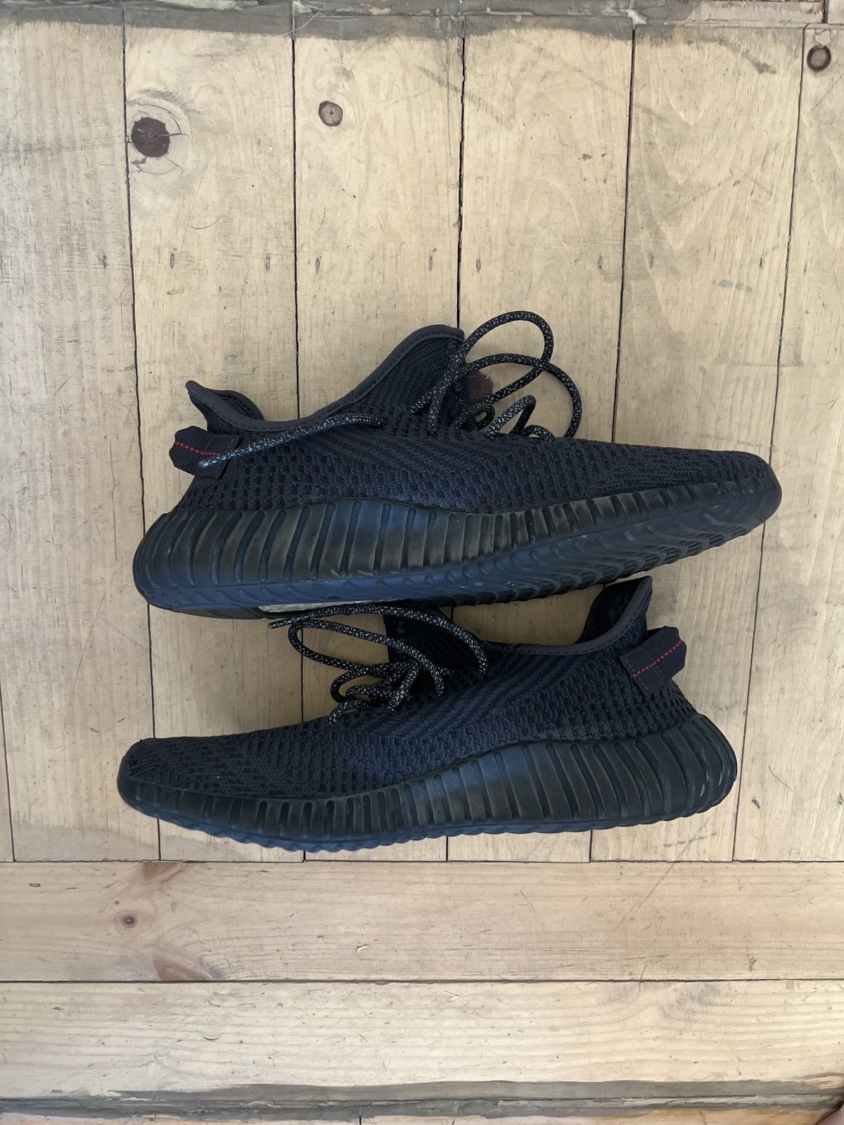 Adidas × Kanye West Yeezy Boost 350 V2 Black Non-Reflective 2019 Size US 12 / EU 45 - 5 Thumbnail